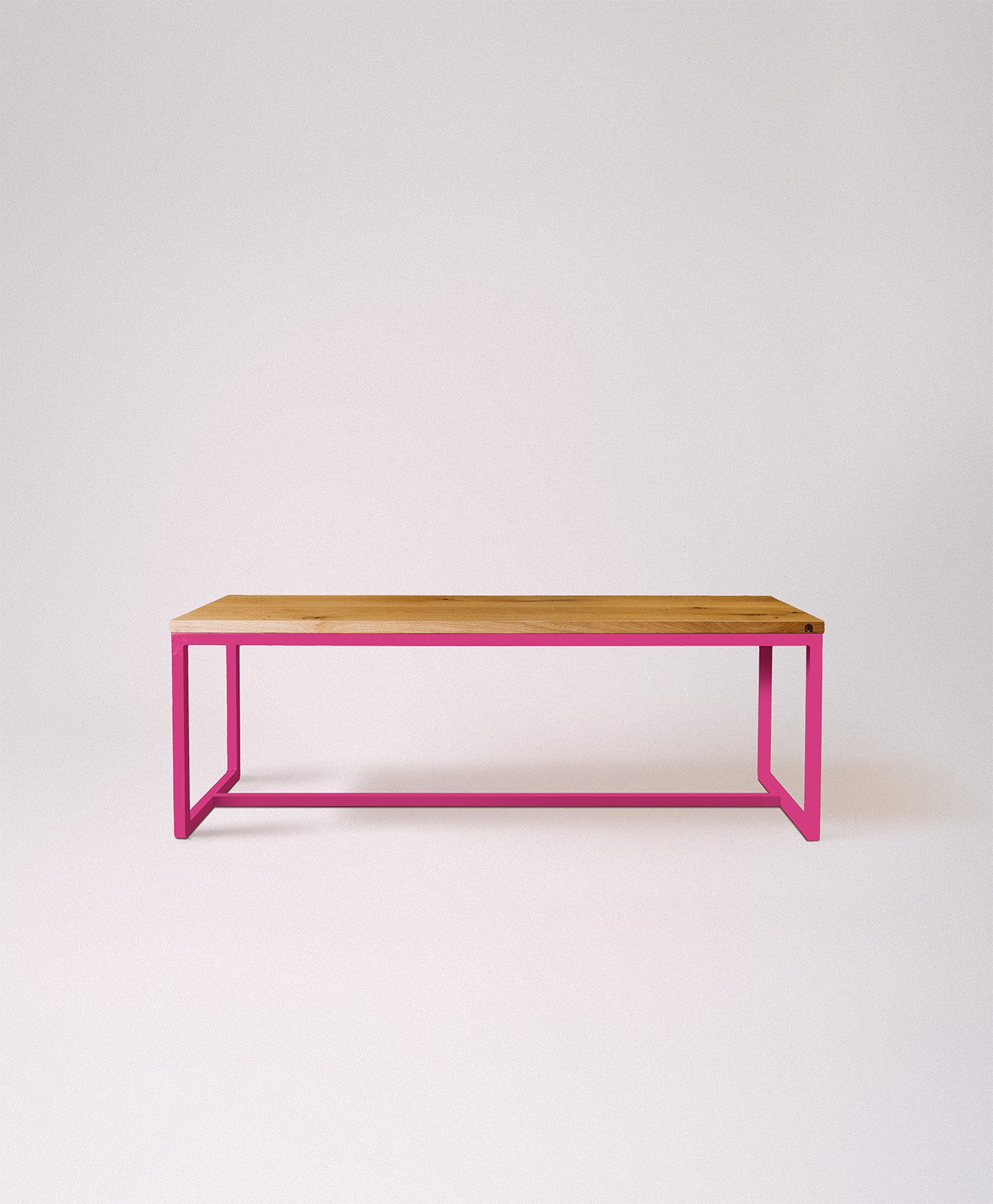 Sitzbank Holz & Stahlgestell mit Mittelstrebe TALON