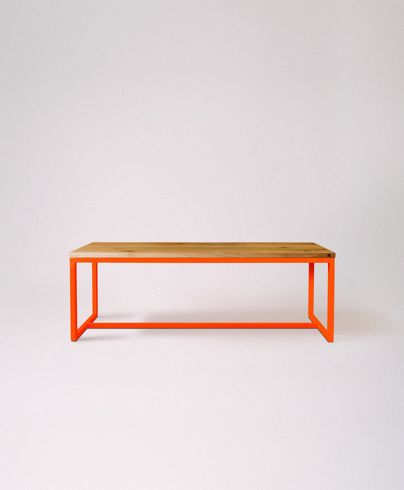 Sitzbank Holz & Stahlgestell mit Mittelstrebe TALON
