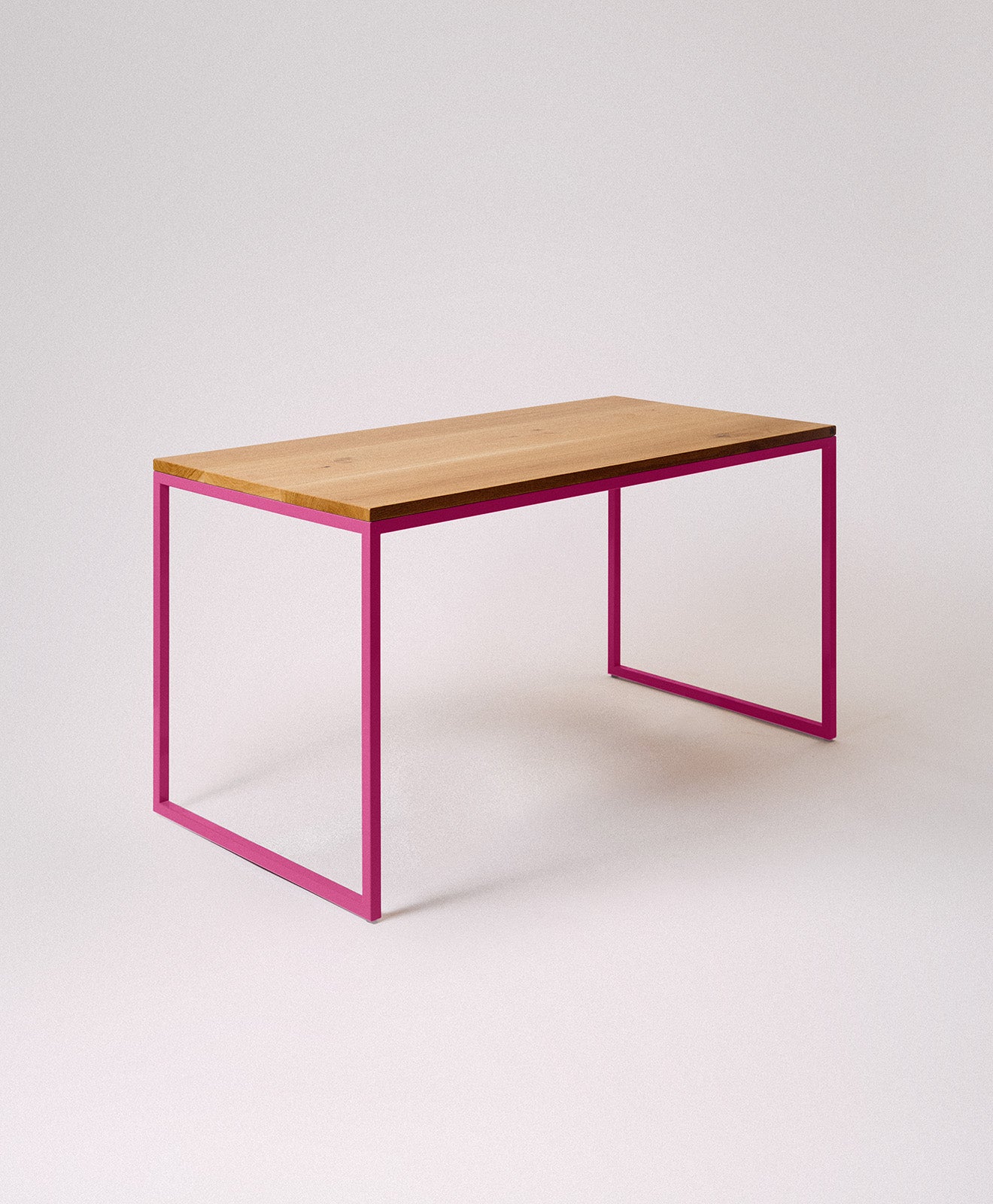 Tisch Massivholz & Stahlgestell ohne Mittelstrebe TALON