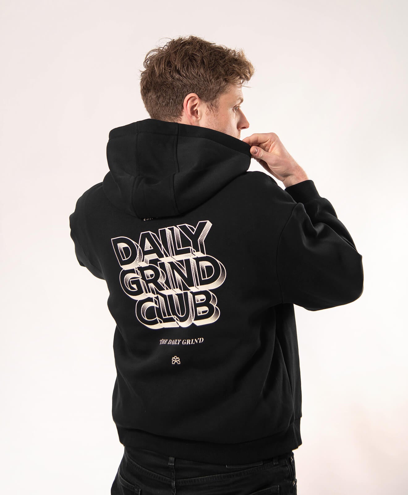 Hoodie Schwarz "Daily Grind"