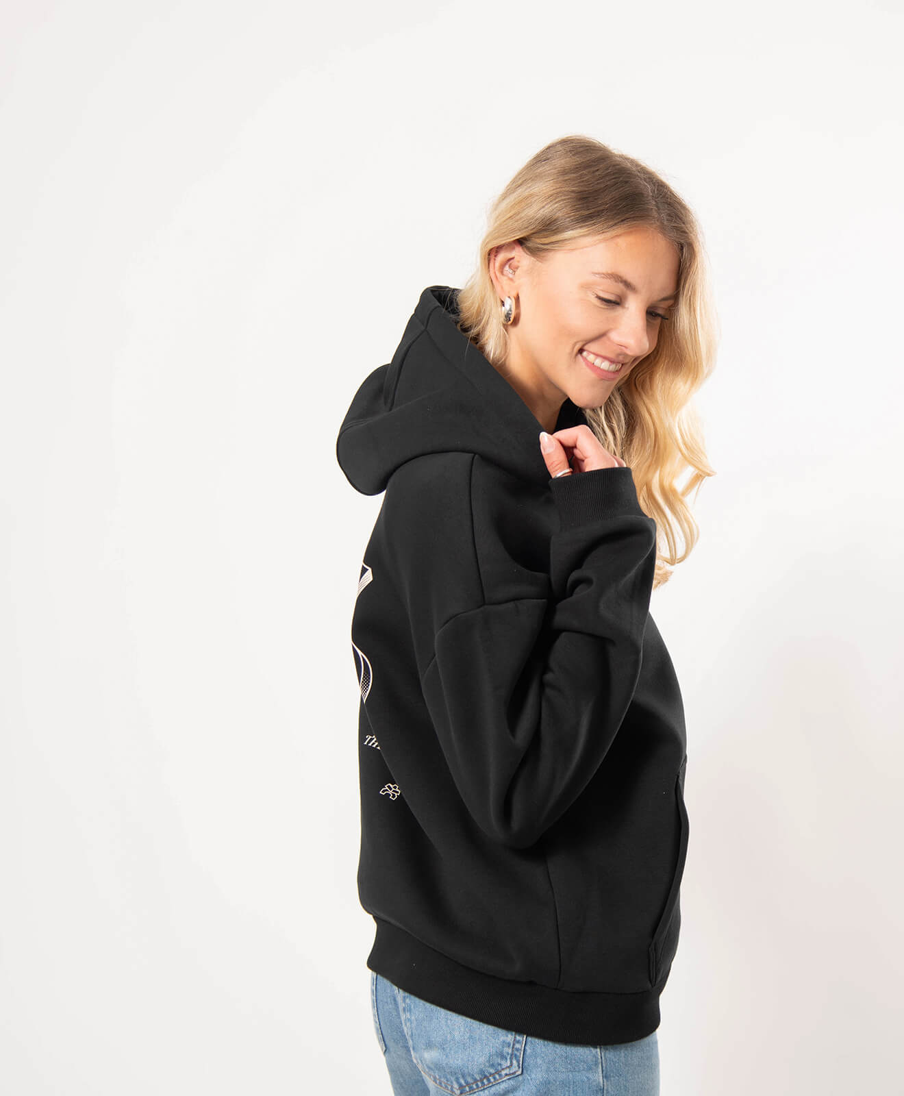 Hoodie Schwarz "Daily Grind"