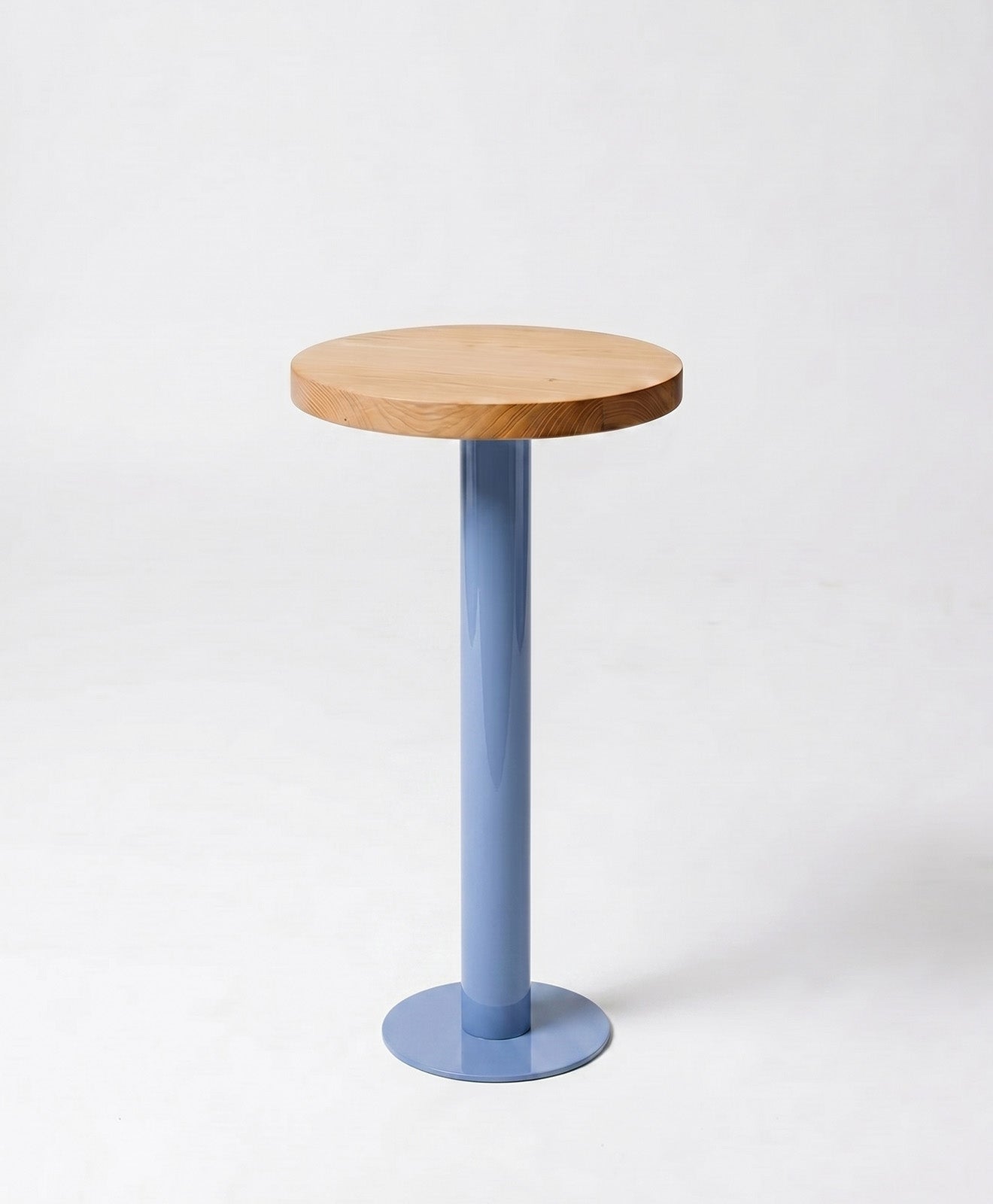 Beistelltisch rund aus Holz & Metall ALBERT