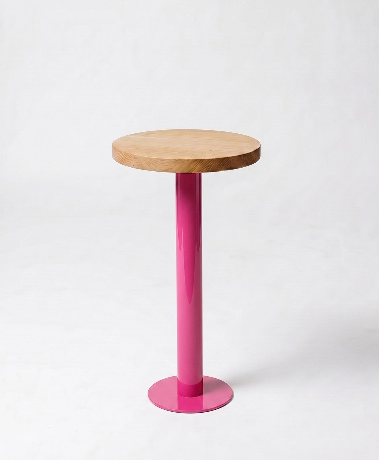 Beistelltisch rund aus Holz & Metall ALBERT