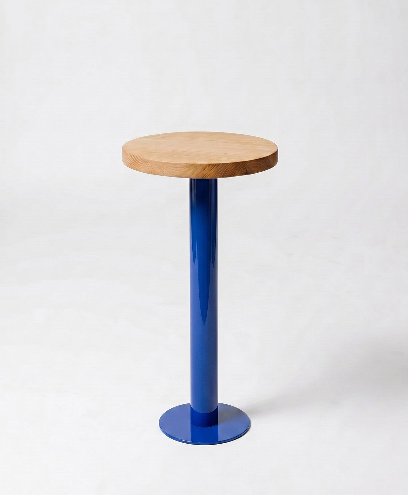 Beistelltisch rund aus Holz & Metall ALBERT