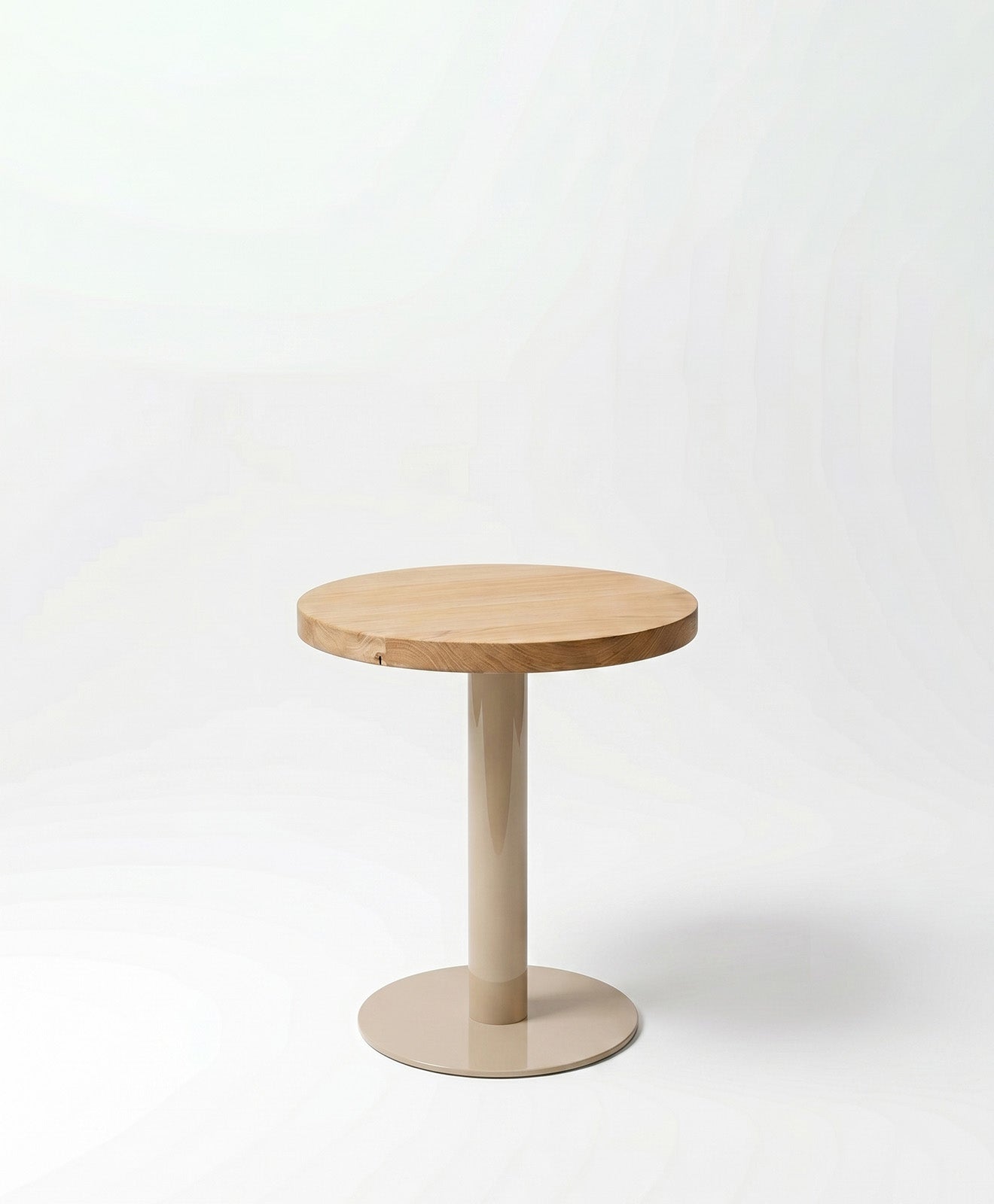 Beistelltisch rund aus Holz & Metall ALBERT