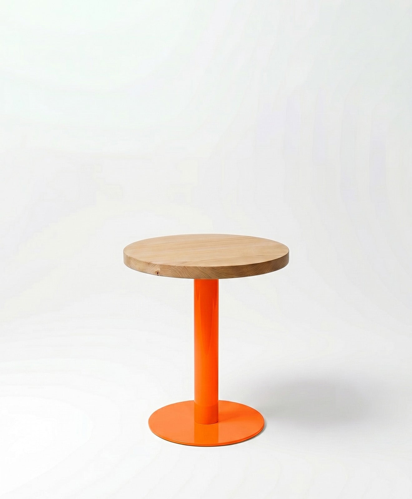 Beistelltisch rund aus Holz & Metall ALBERT