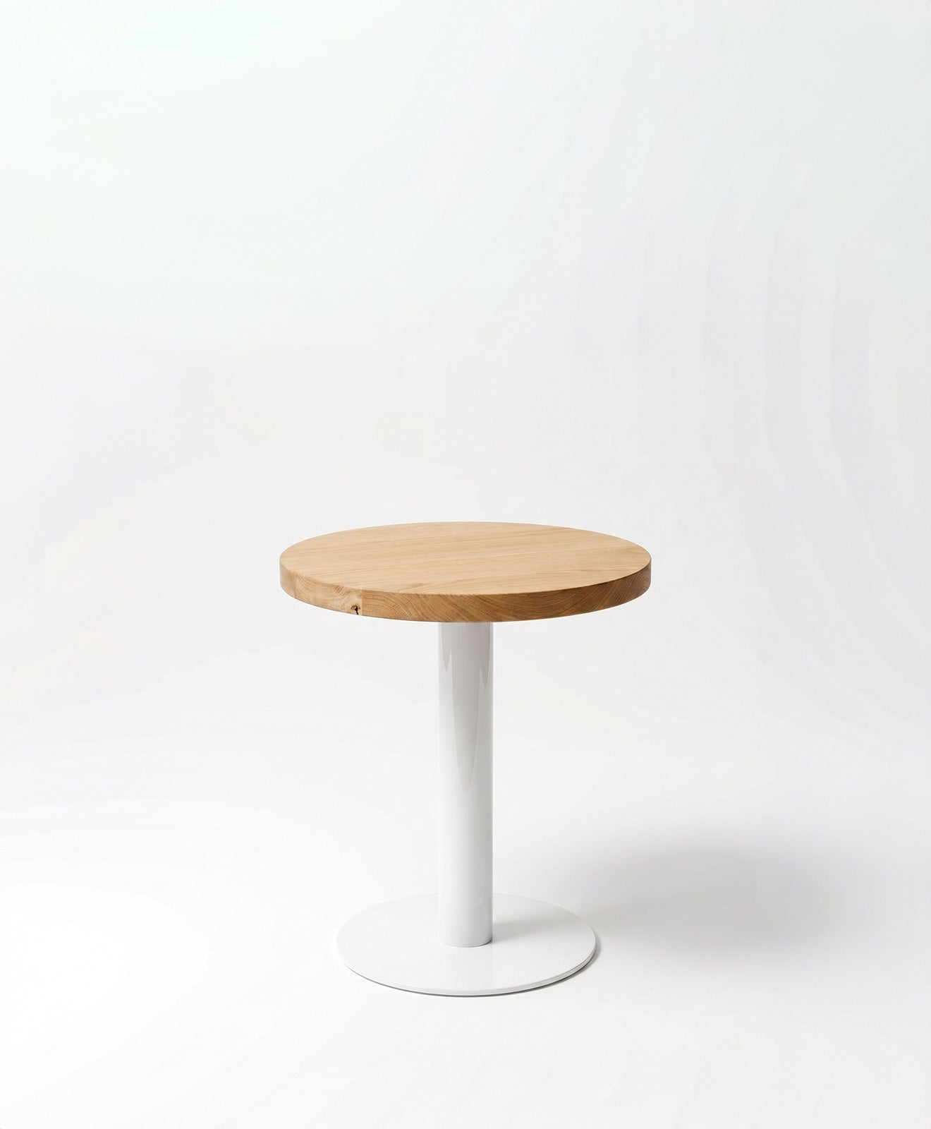 Beistelltisch rund aus Holz & Metall ALBERT