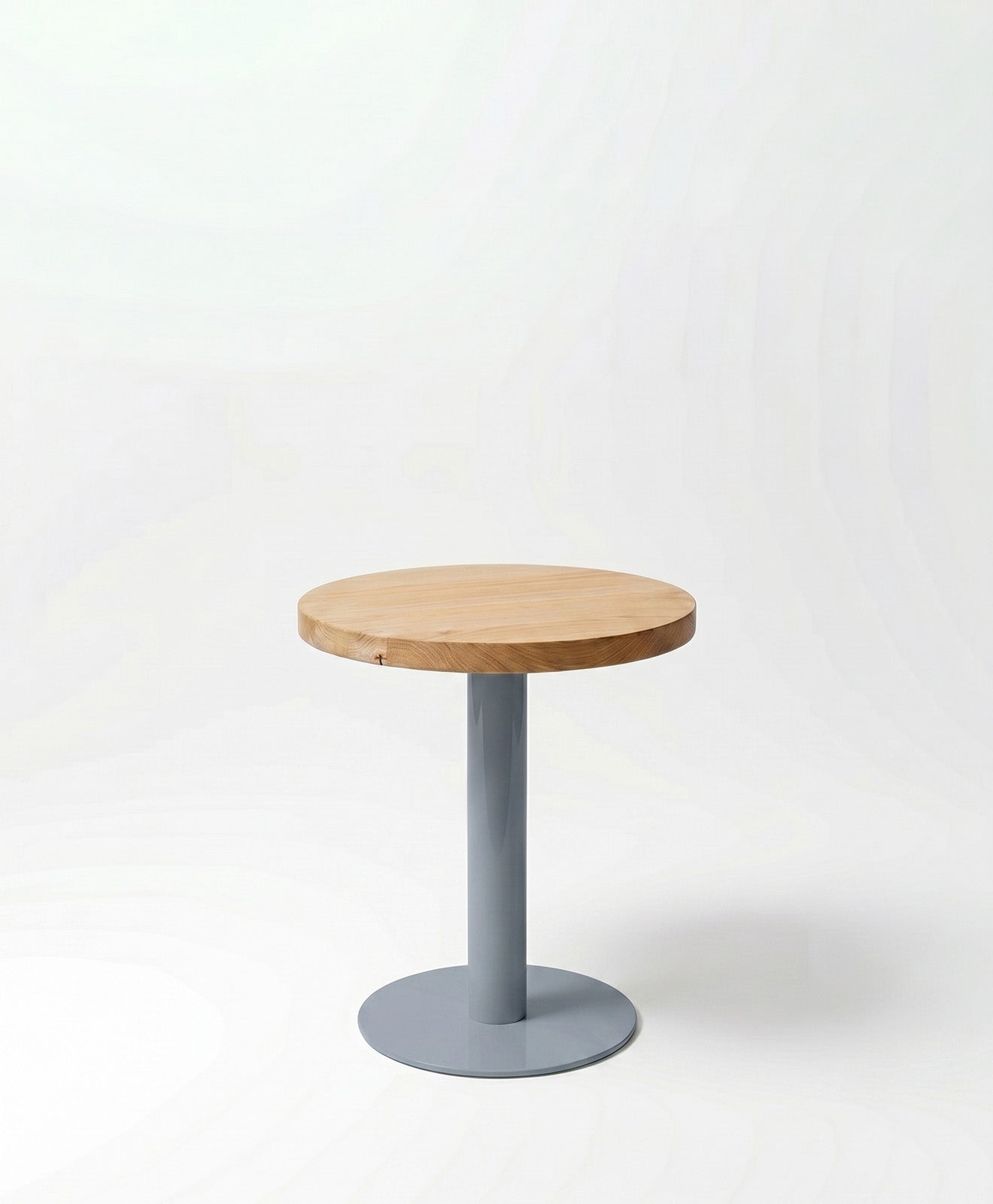 Beistelltisch rund aus Holz & Metall ALBERT
