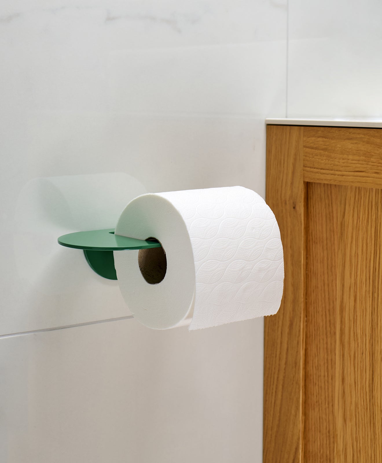 Toilettenpapierhalter ohne Bohren ORBI in Grün