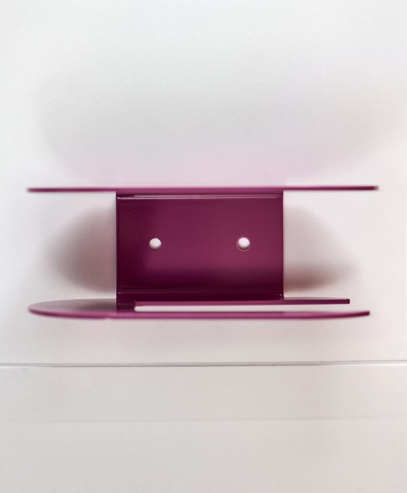Toilettenpapierhalter ohne Bohren mit Ablage ORBI in Violett