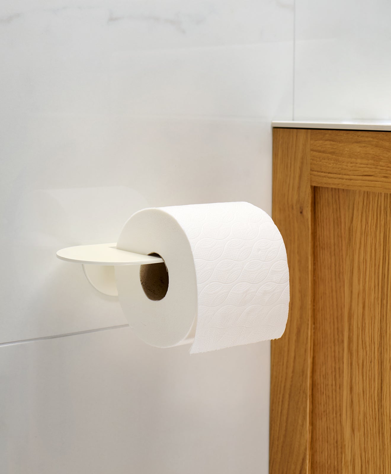 Toilettenpapierhalter ohne Bohren ORBI in Weiß