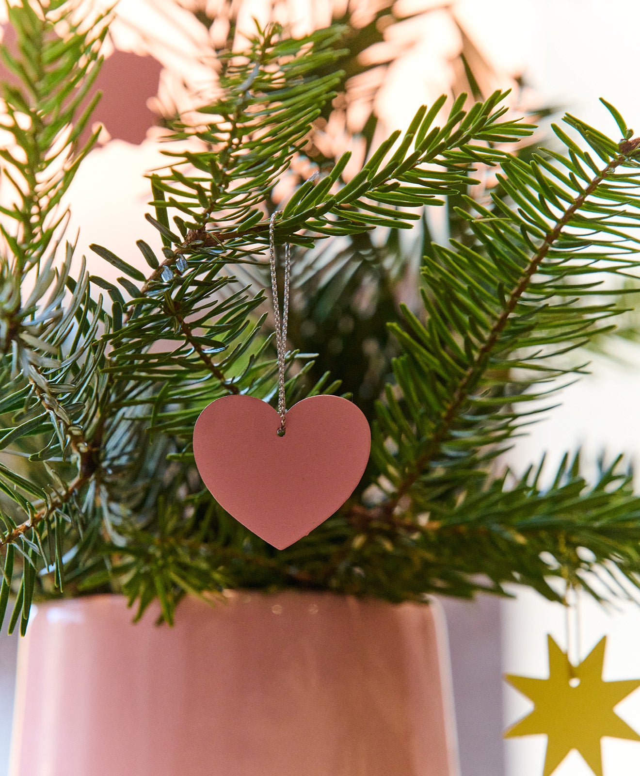 Weihnachtsbaumschmuck Metall HERZ 3er SET