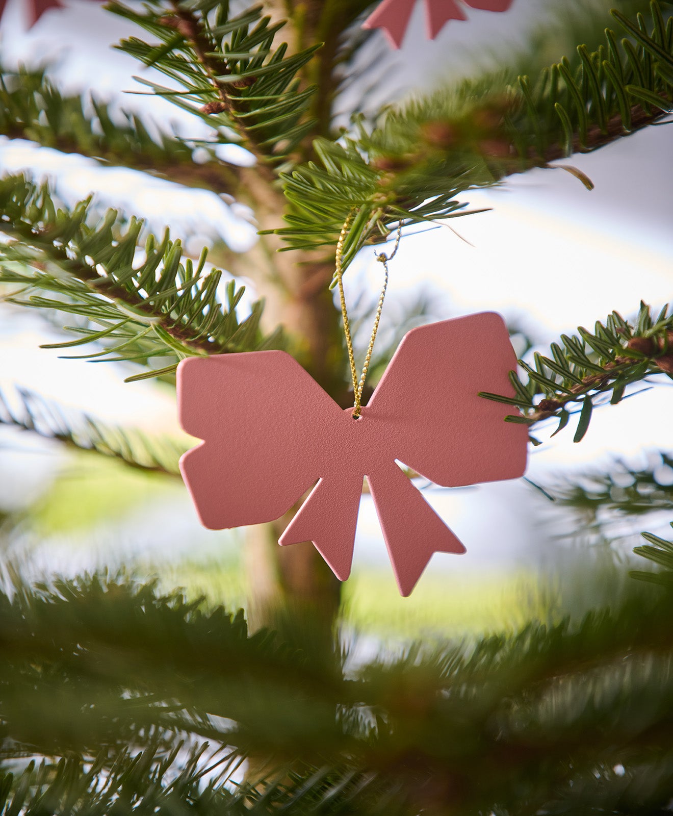 Weihnachtsbaumschmuck Metall SCHLEIFE 3er SET