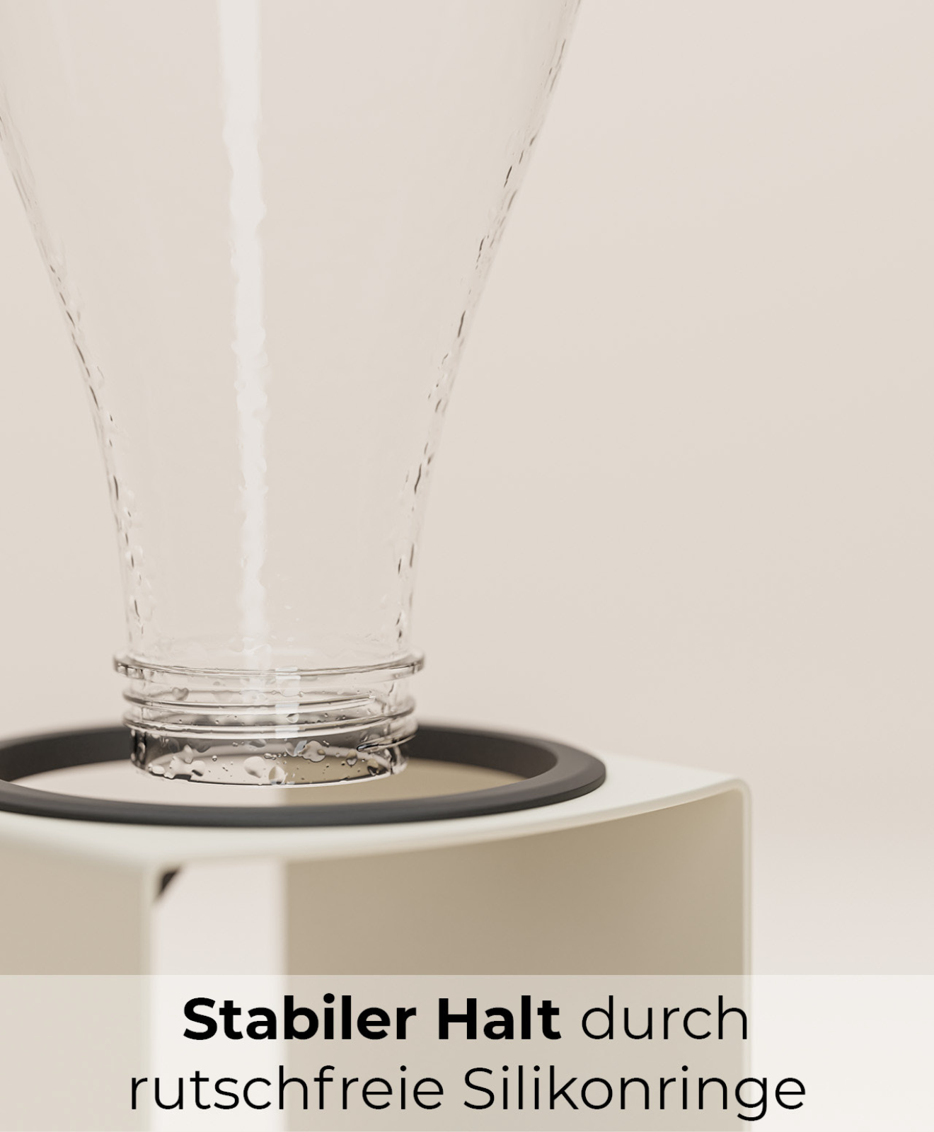 KJUB Flaschenhalter - Stabiler Halt durch rutschfreie Silikonringe