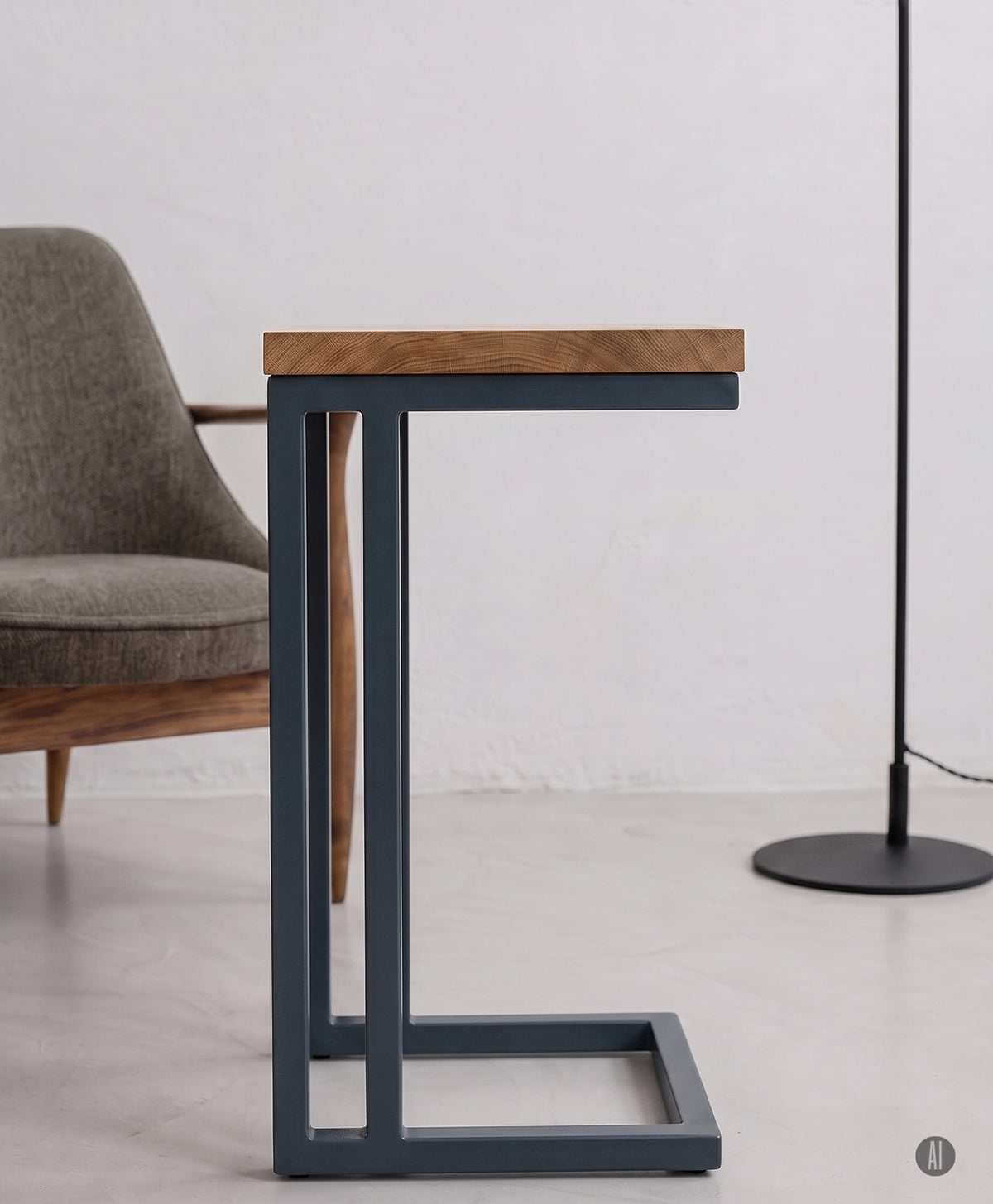 Beistelltisch | Couchtisch aus Holz & Metall ALFONS