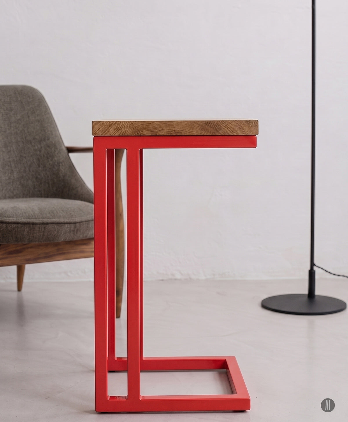 Beistelltisch | Couchtisch aus Holz & Metall ALFONS