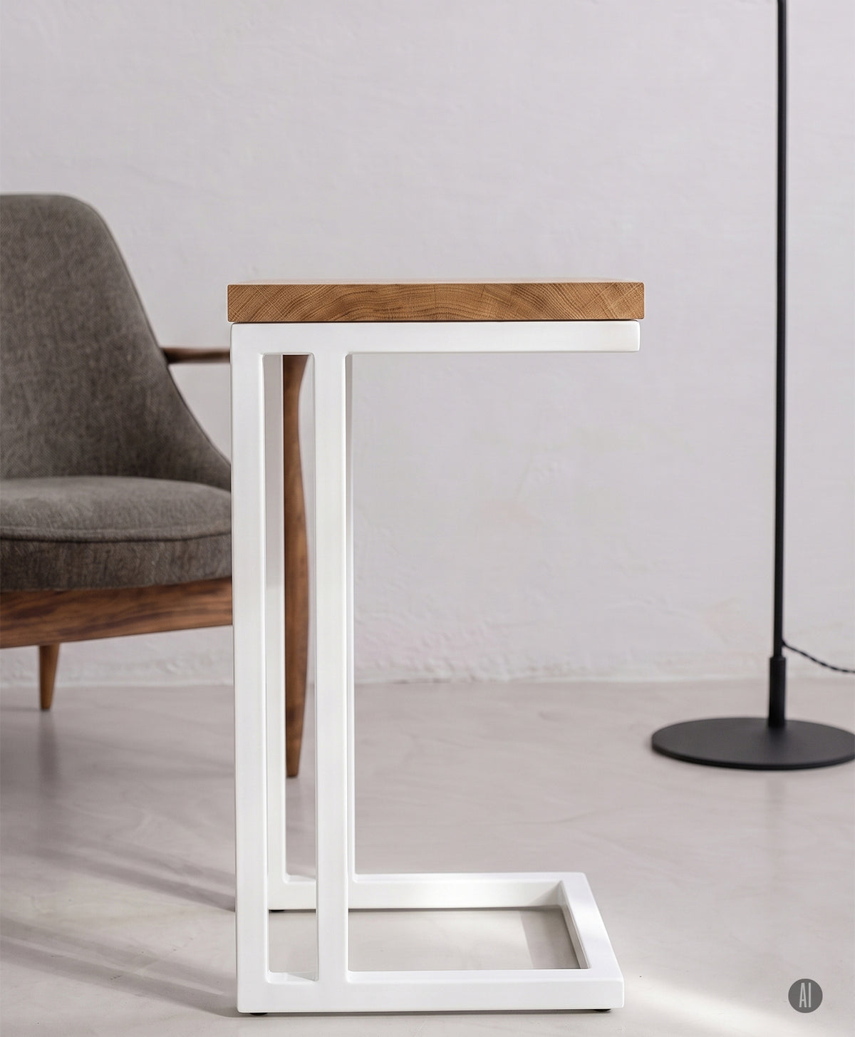 Beistelltisch | Couchtisch aus Holz & Metall ALFONS