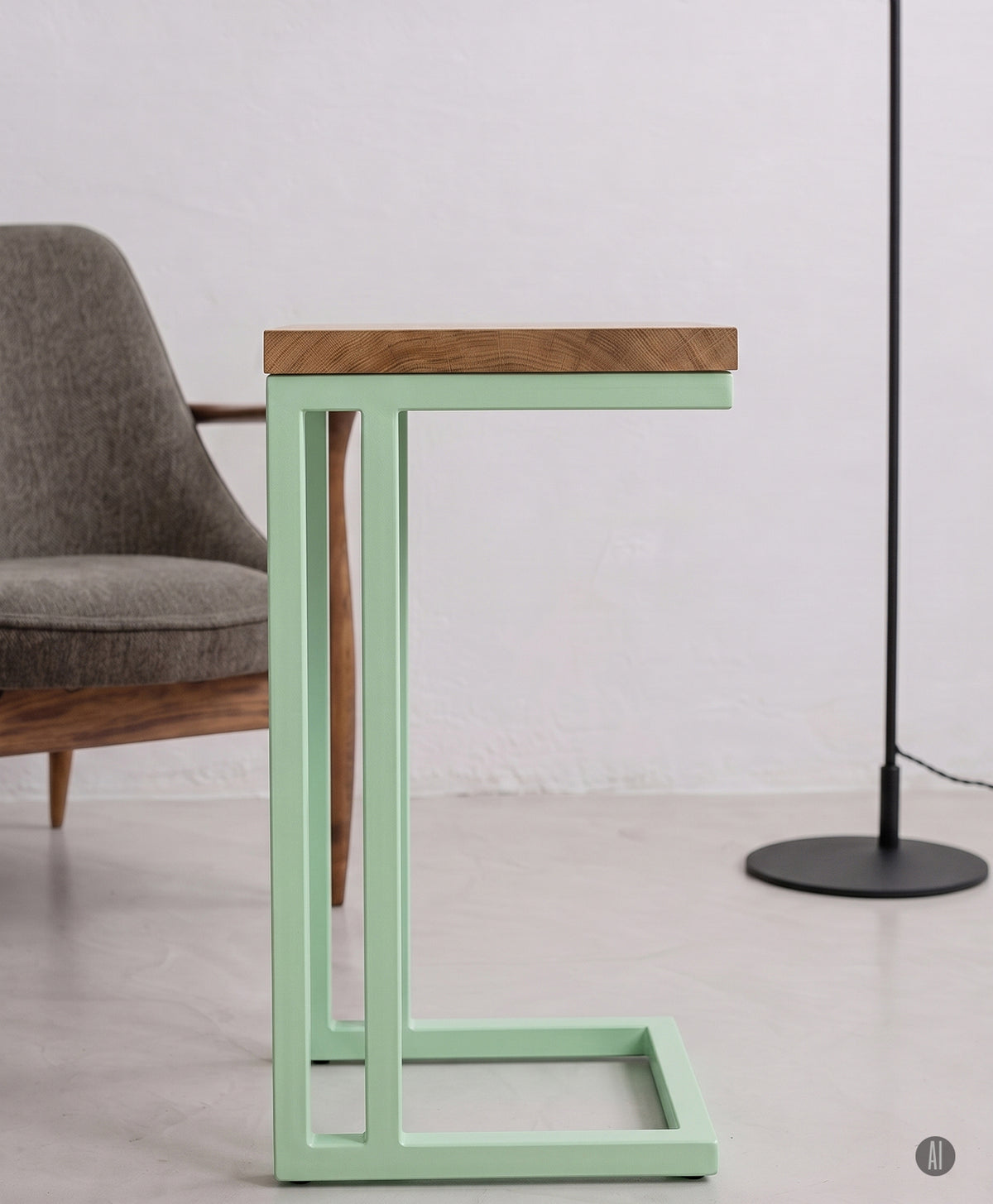 Beistelltisch | Couchtisch aus Holz & Metall ALFONS