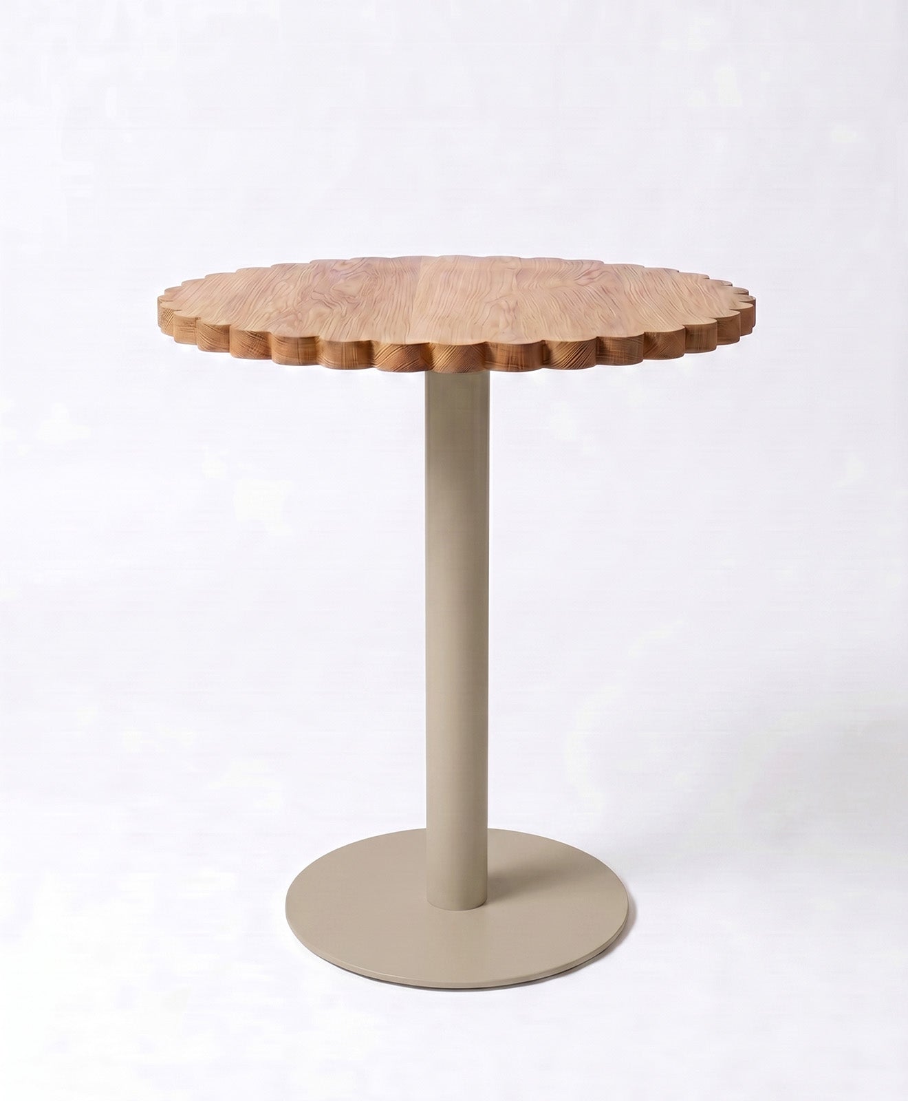 Bistrotisch rund Holz & Stahl Blume von KAWENTSMANN