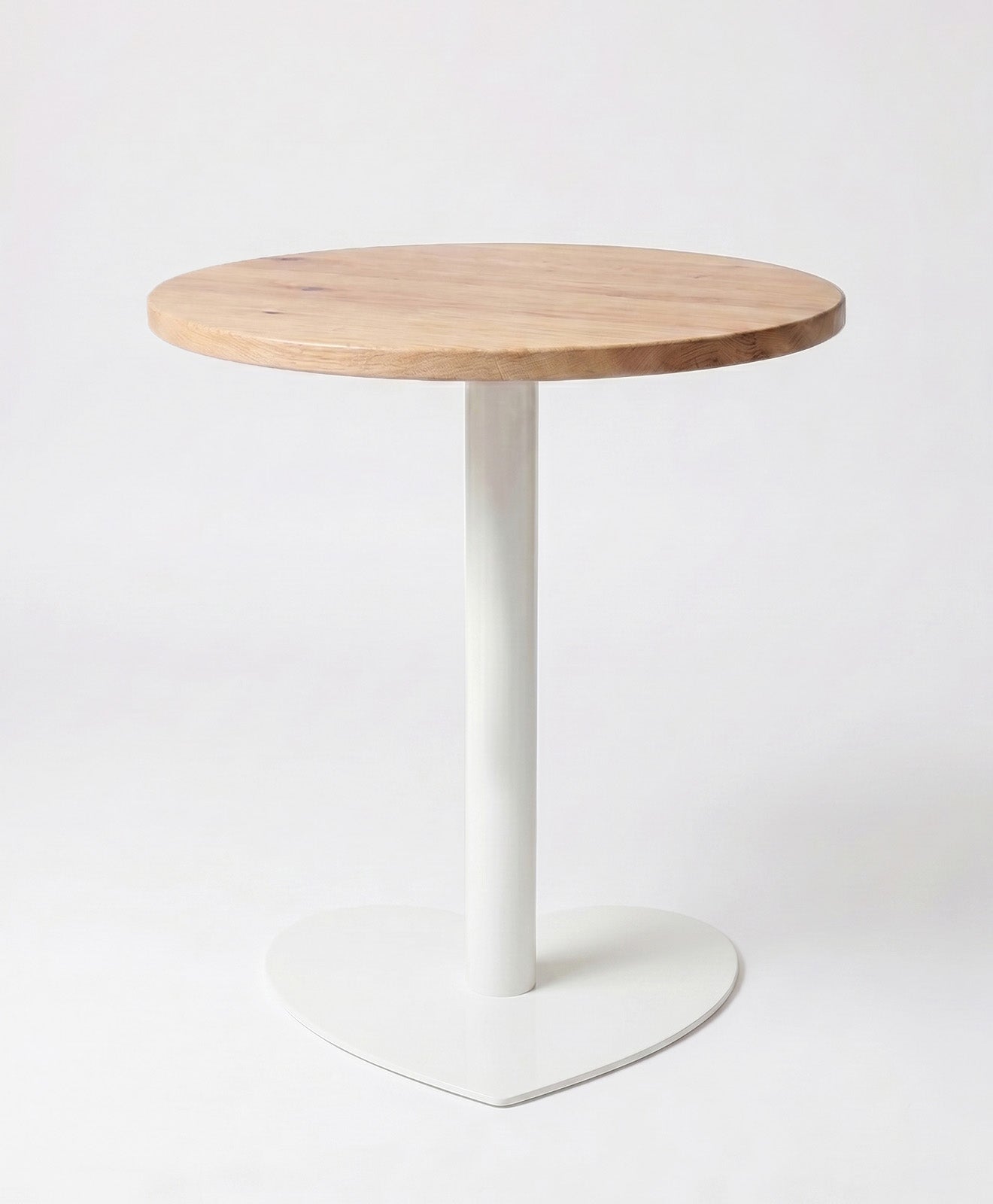 Bistrotisch rund aus Holz & Stahl Herz