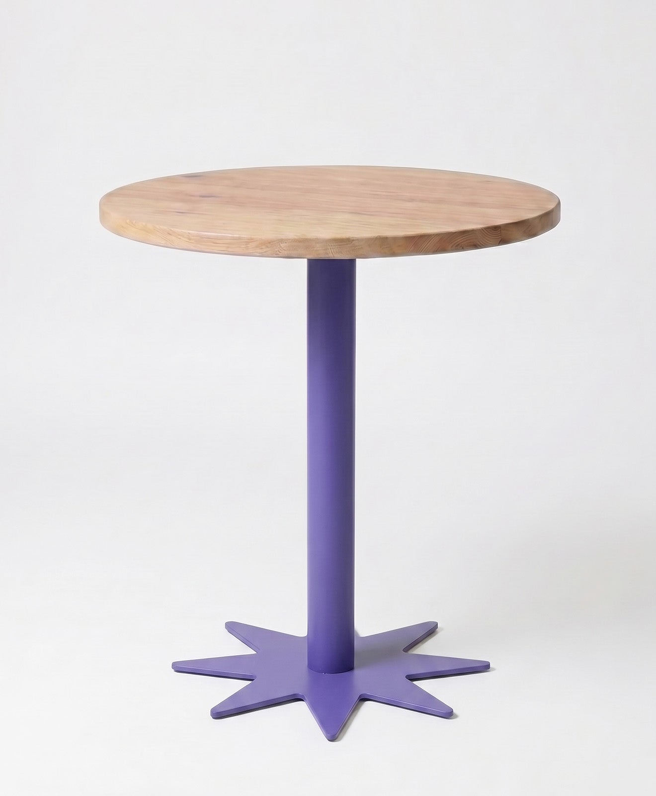 Bistrotisch rund aus Holz & Stahl STERN