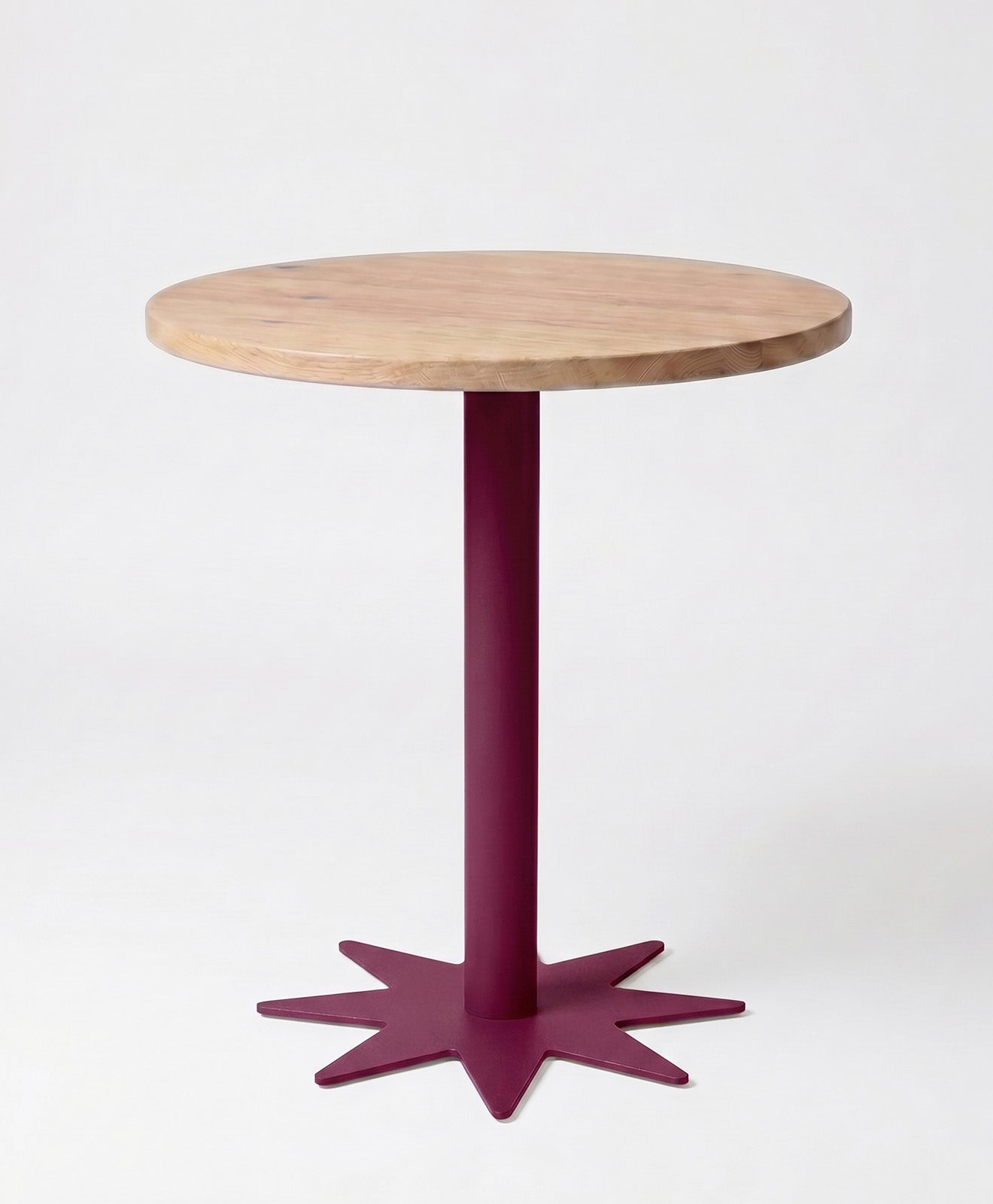 Bistrotisch rund aus Holz & Stahl STERN