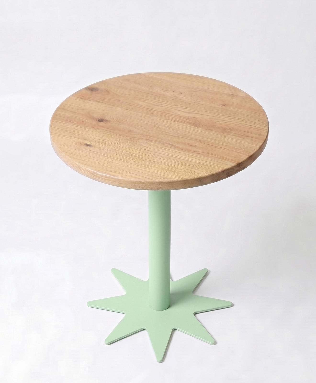 Bistrotisch rund aus Holz & Stahl STERN