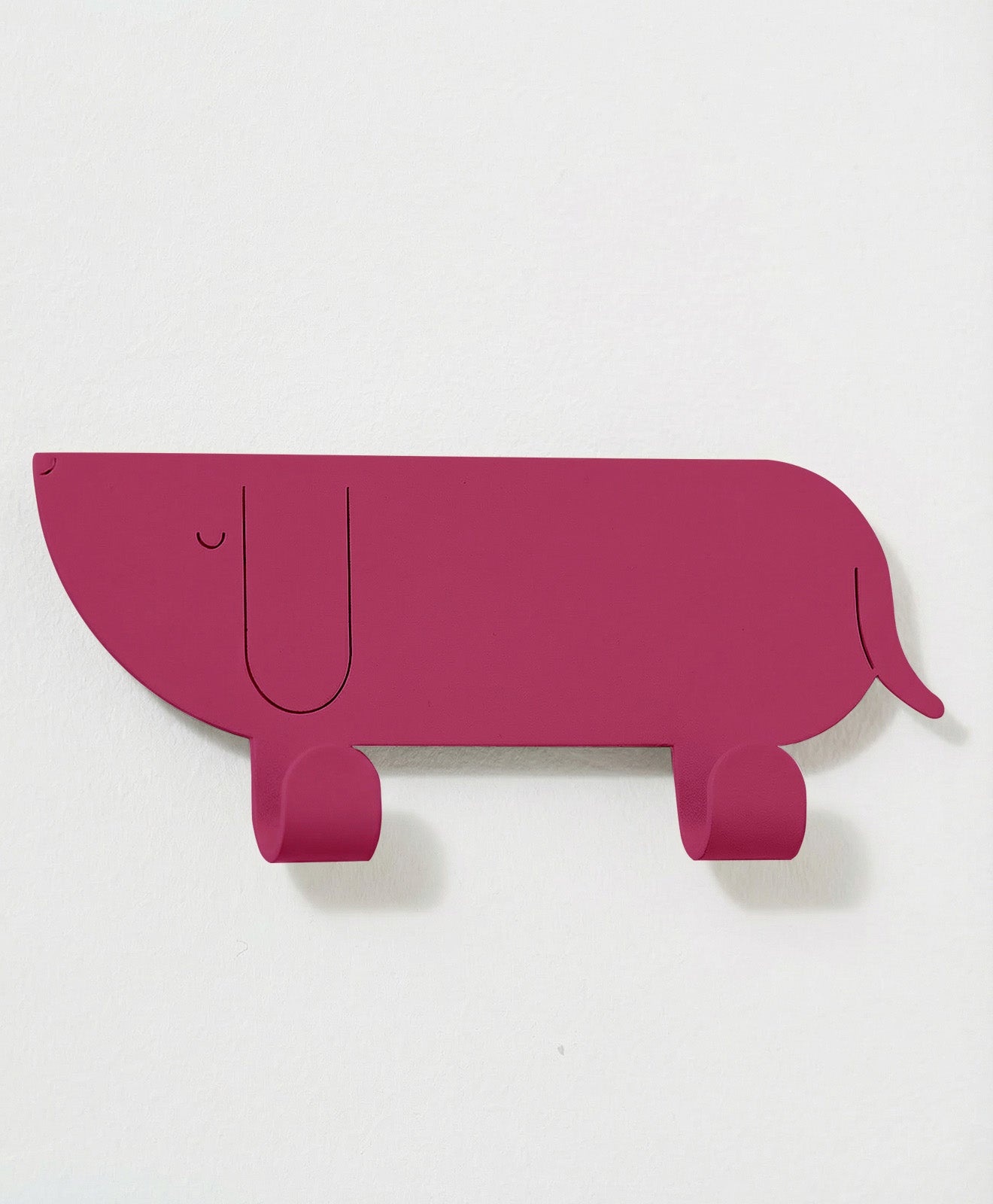 Wandhaken für Kinder Dackel telemagenta