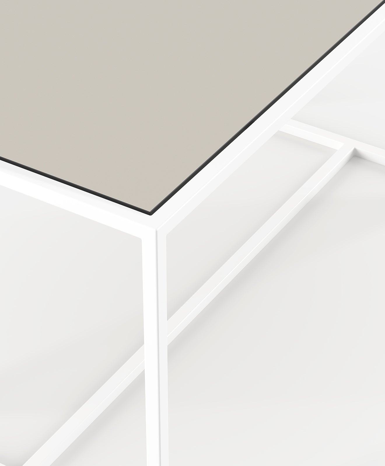 Produktbild vom Outdoor Tisch wetterfest Talon in verschiedenen Farbkombinationen von Kawentsmann - Detailaufnahme