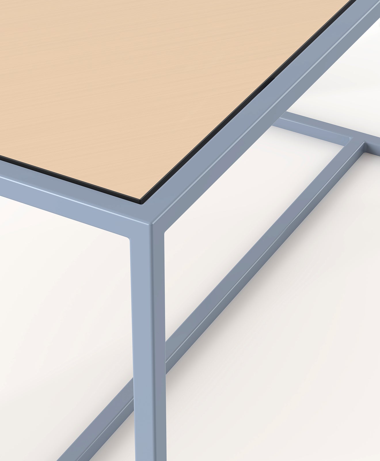 Outdoor Tisch TALON – HPL Tischplatte & Stahlgestell mit Mittelstrebe