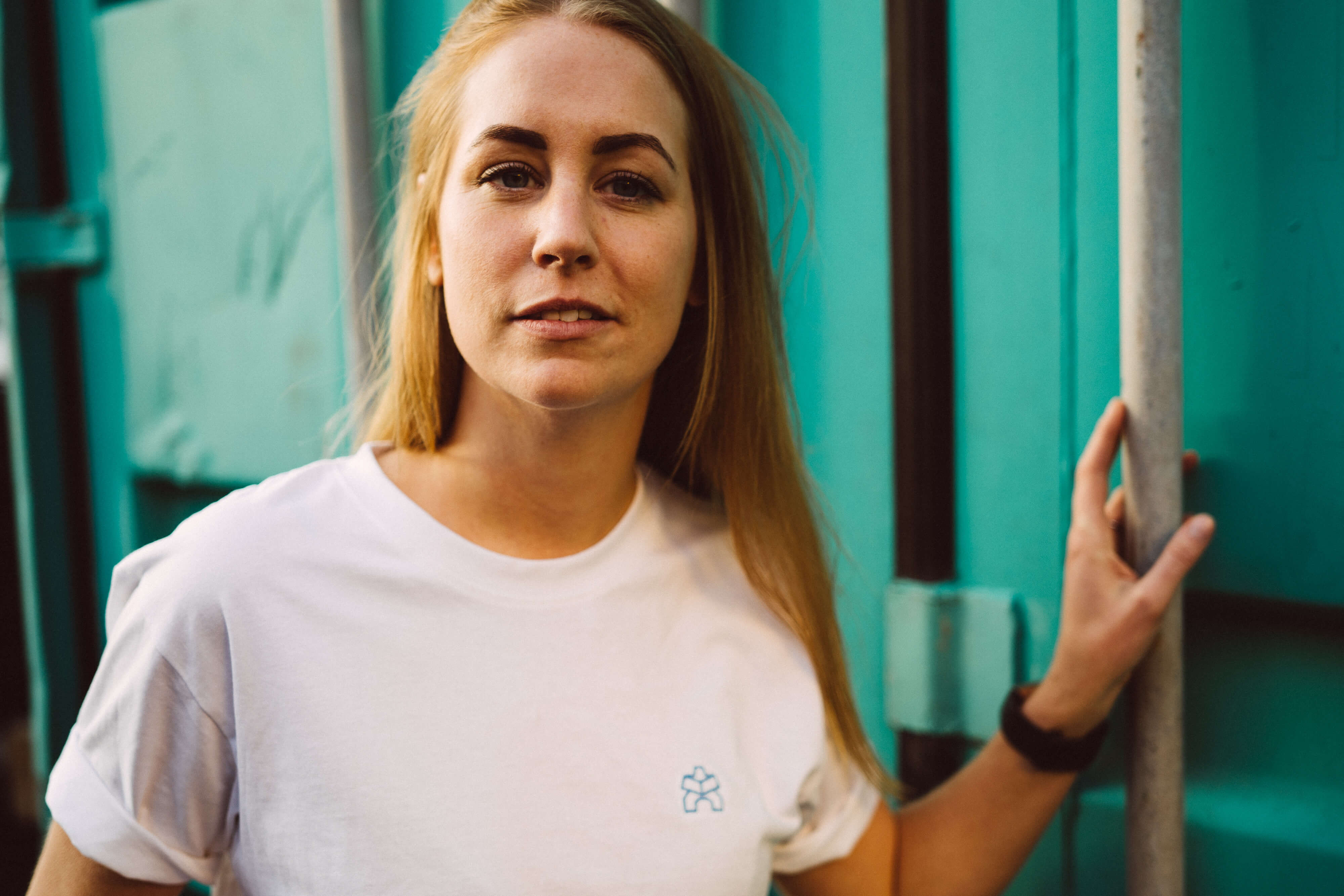 Kawentsmann T-Shirt weiß mit besticktem Logo