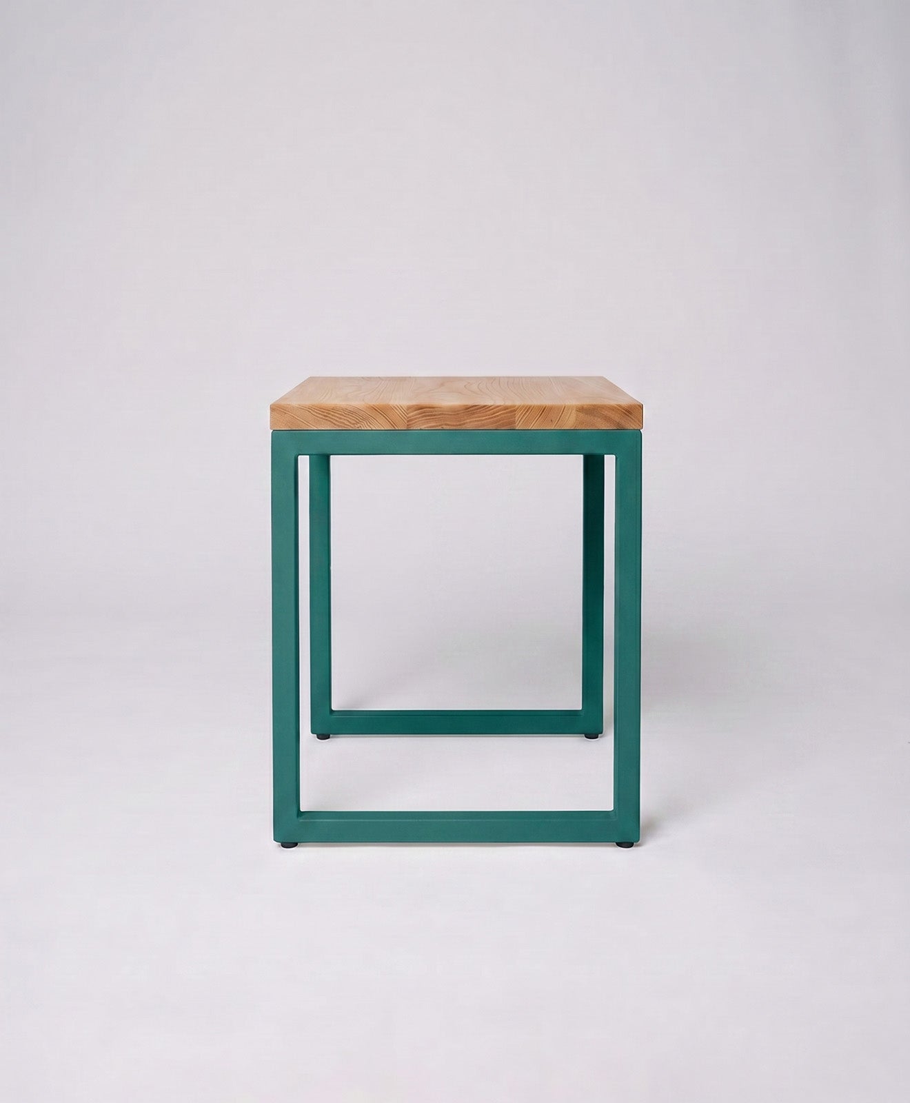 Hocker Holz Eiche & Metall TALON ohne Mittelstrebe von KAWENTSMANN
