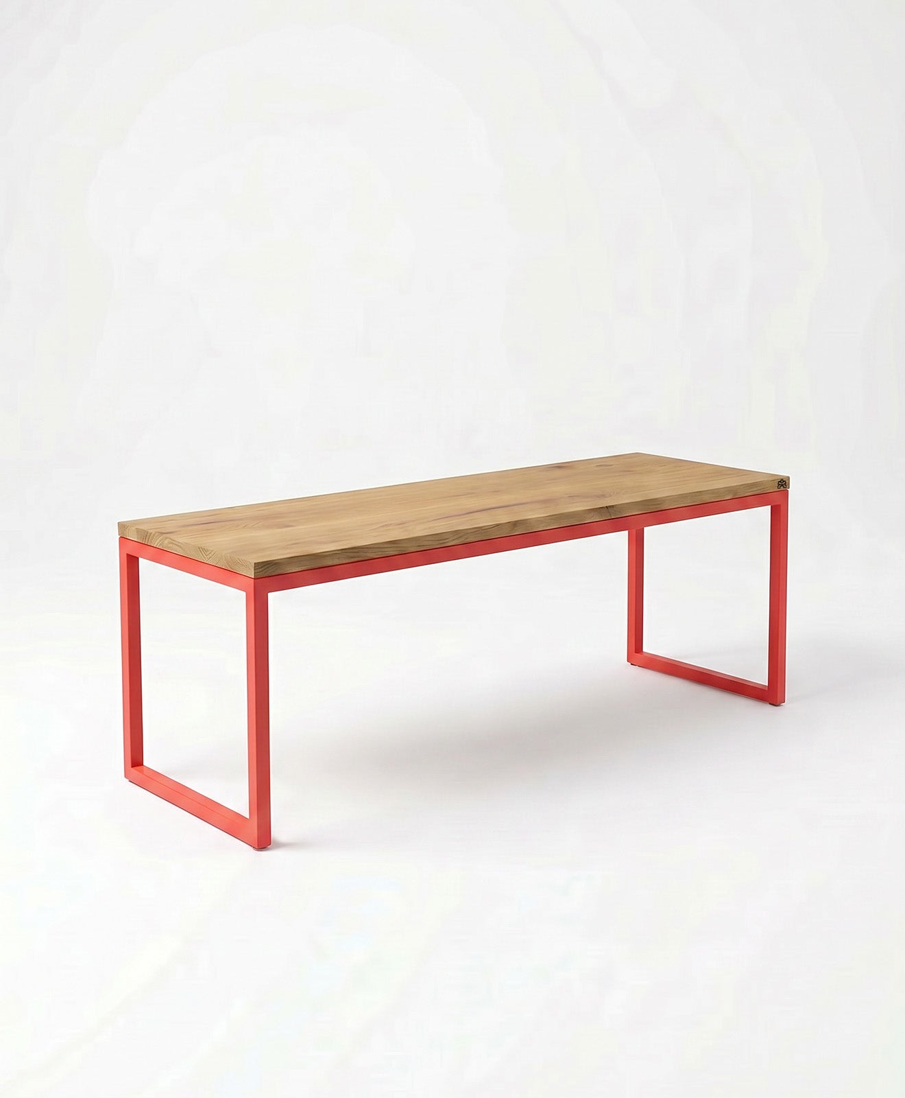 Sitzbank aus Holz & Stahl TALON ohne Mittelstrebe von KAWENTSMANN