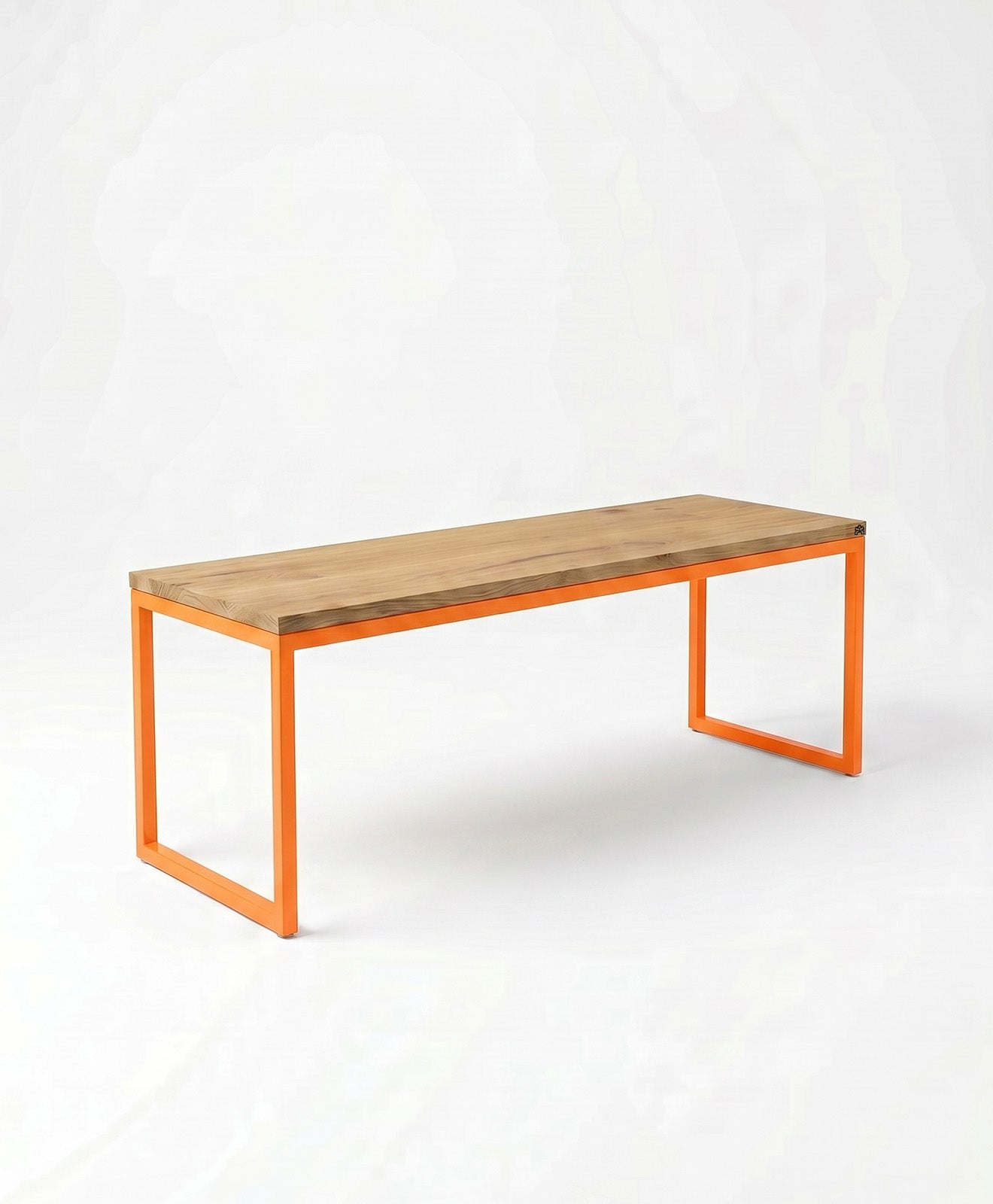 Sitzbank aus Holz & Stahl TALON ohne Mittelstrebe von KAWENTSMANN
