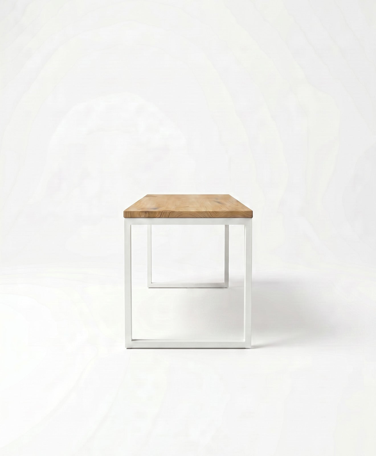 Sitzbank aus Holz & Stahl TALON ohne Mittelstrebe von KAWENTSMANN