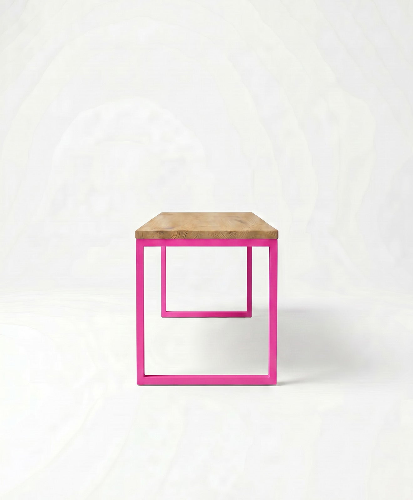 Sitzbank aus Holz & Stahl TALON ohne Mittelstrebe von KAWENTSMANN