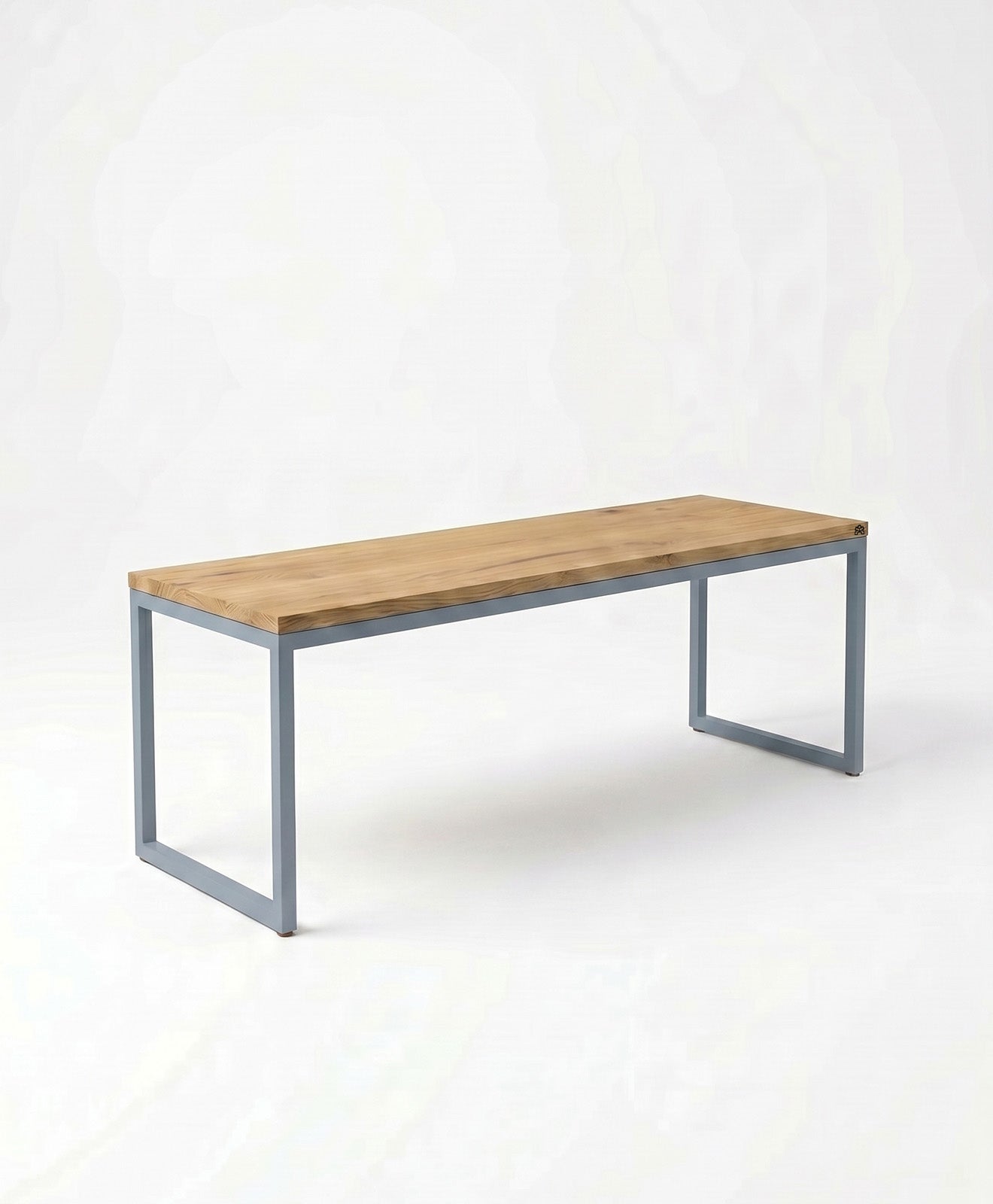 Sitzbank aus Holz & Stahl TALON ohne Mittelstrebe von KAWENTSMANN