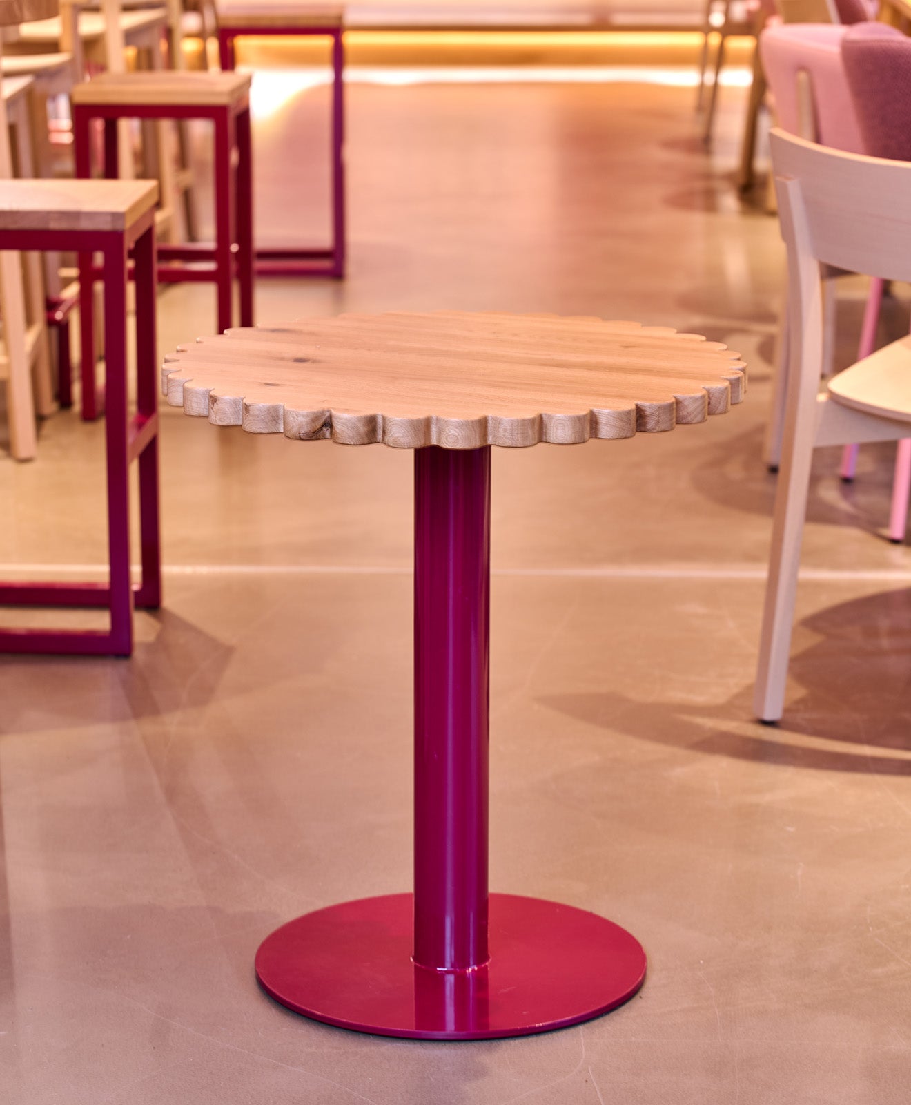 Bistrotisch rund Holz & Stahl BLUME