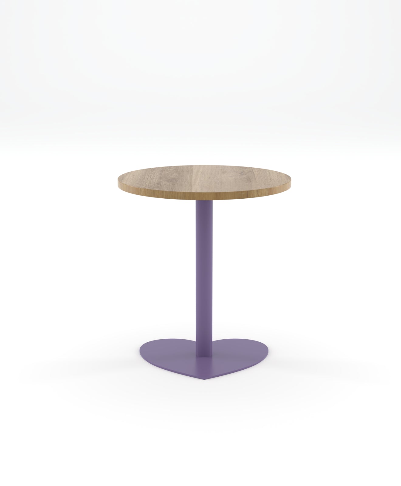Bistrotisch rund Holz & Stahl HERZ 70 cm Ø