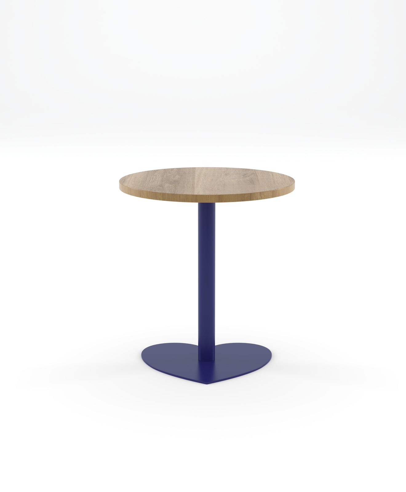Bistrotisch rund Holz & Stahl HERZ 70 cm Ø