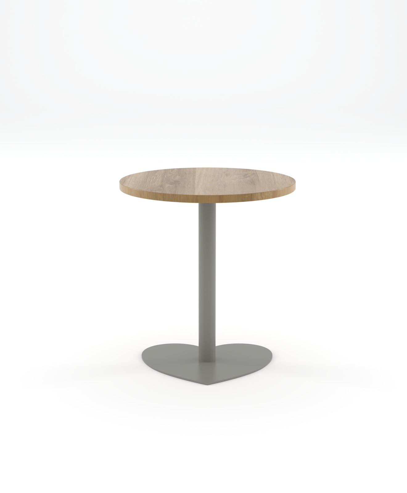 Bistrotisch rund Holz & Stahl HERZ 70 cm Ø