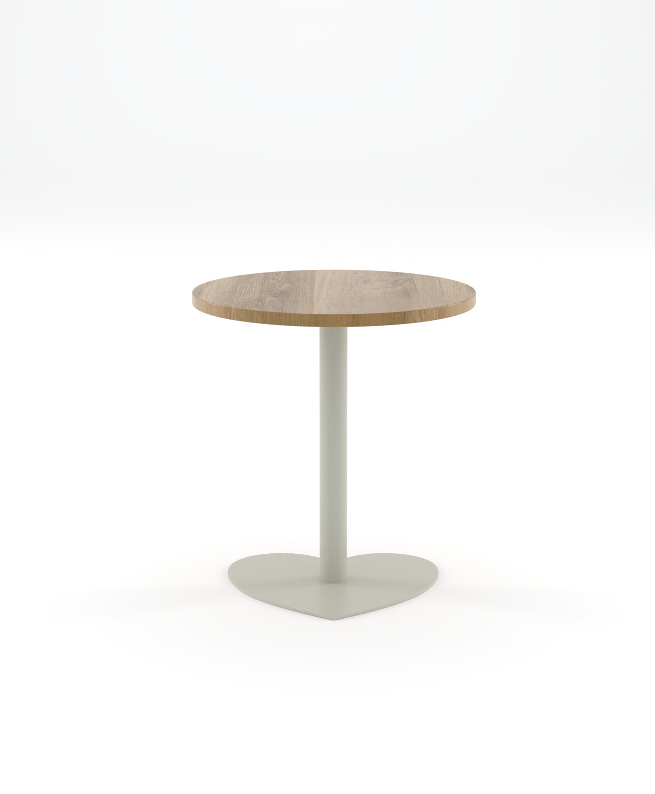 Bistrotisch rund Holz & Stahl HERZ 70 cm Ø