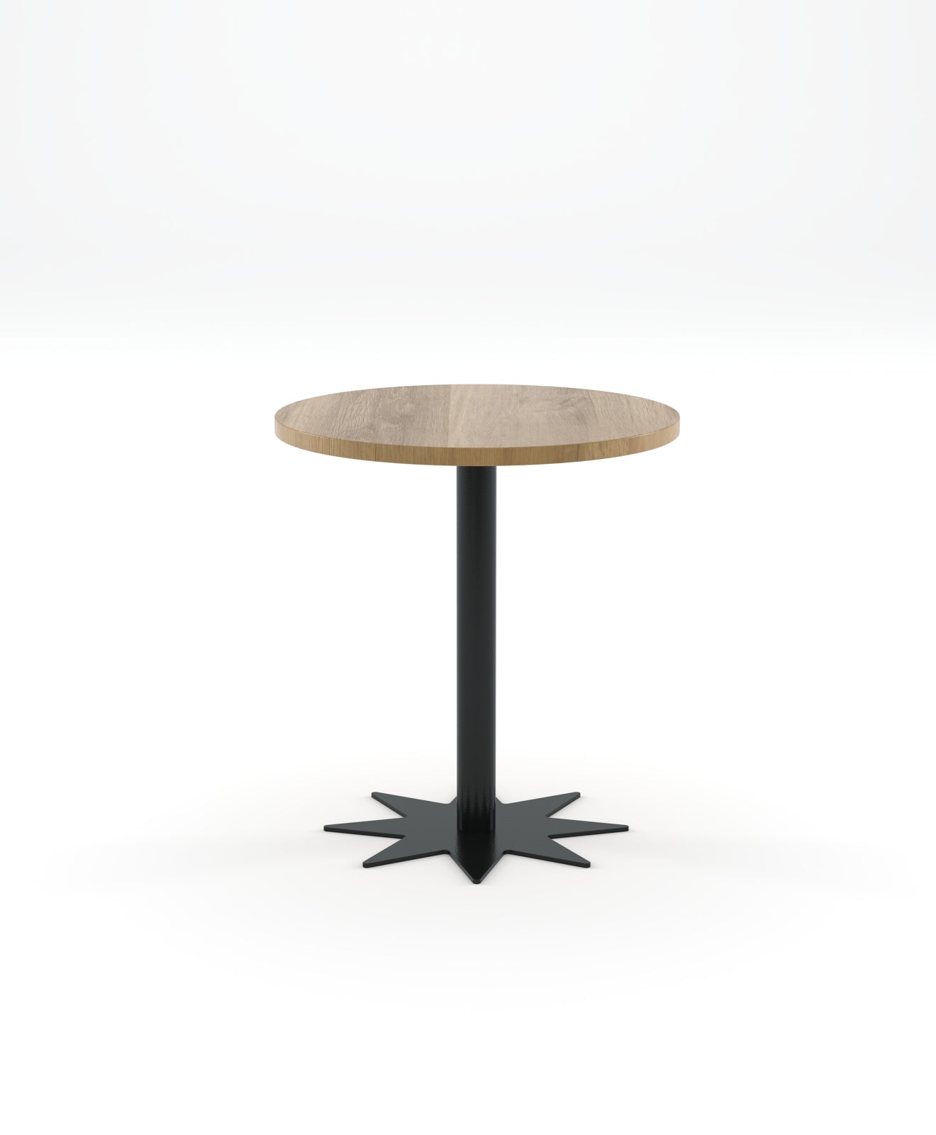 Bistrotisch rund Holz & Stahl STERN