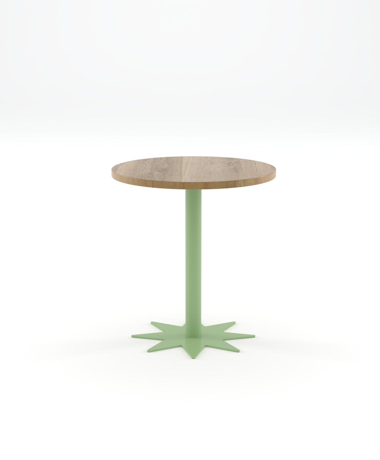 Bistrotisch rund Holz & Stahl STERN