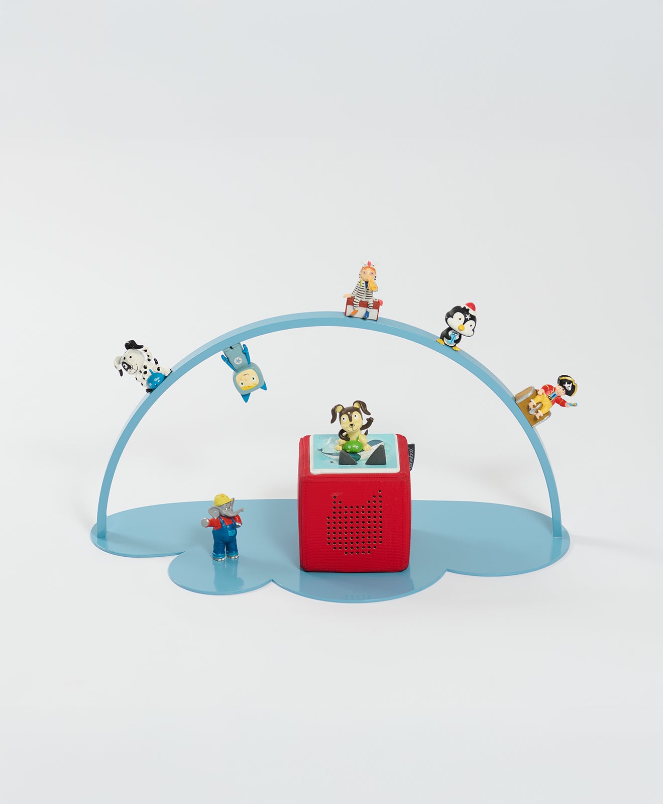 Regal für Toniebox & Tonies in Blau - freigestelltes Produktbild