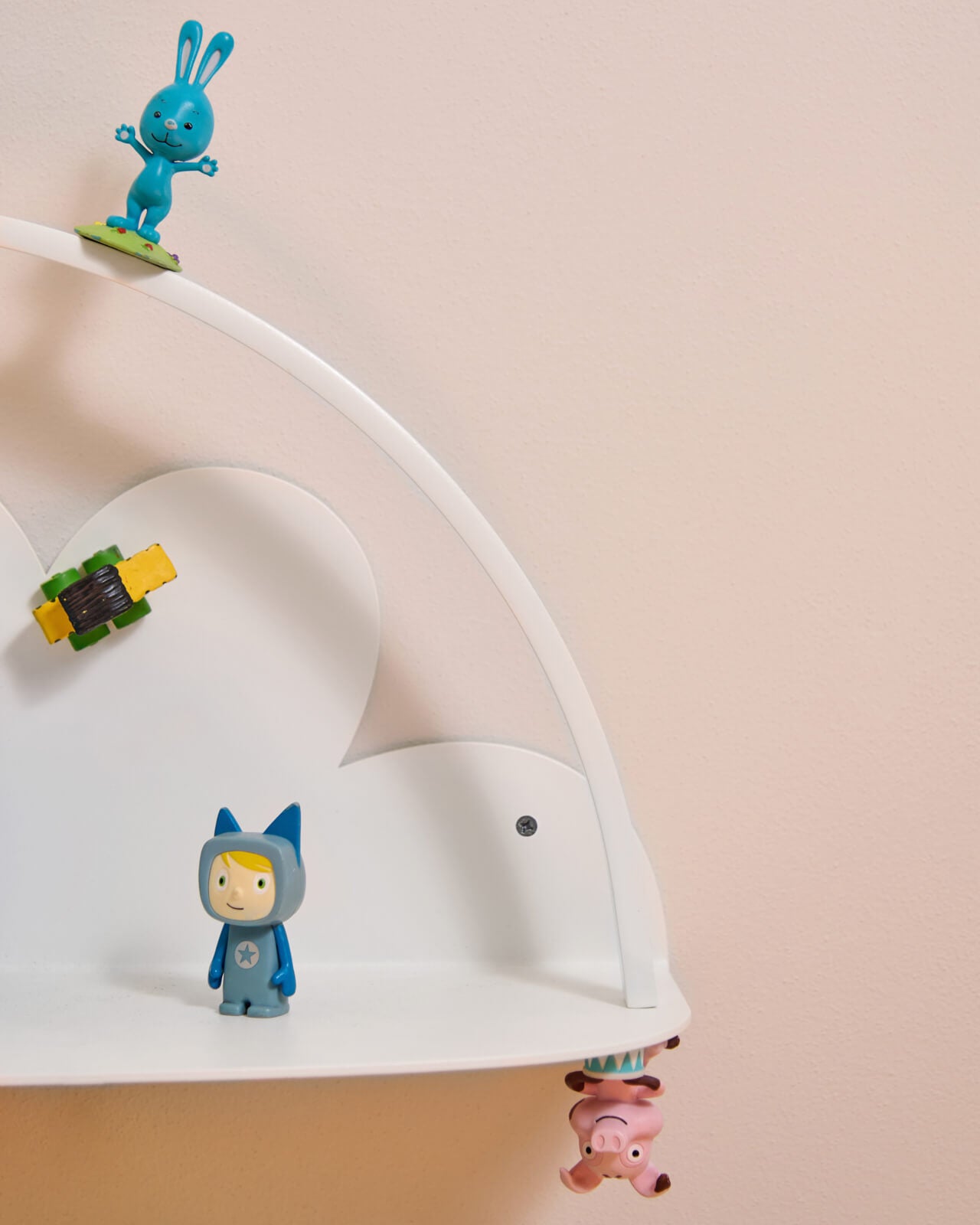 Wandregal für die Toniebox & Tonies Wolke in Weiß - Detail