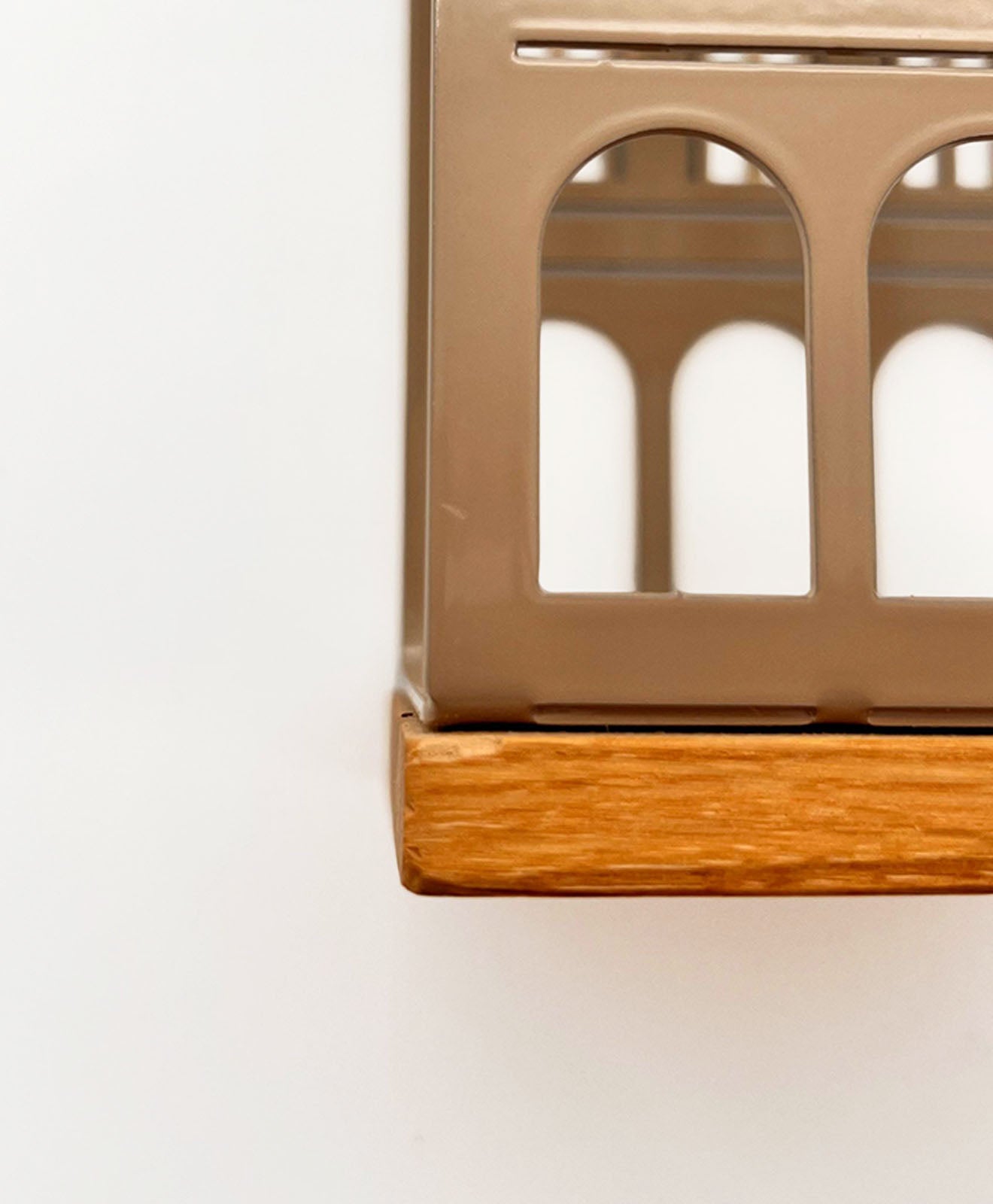 B-Ware Windlicht Metall & Holz NOBELSTREHLE Nr. 1 Haus