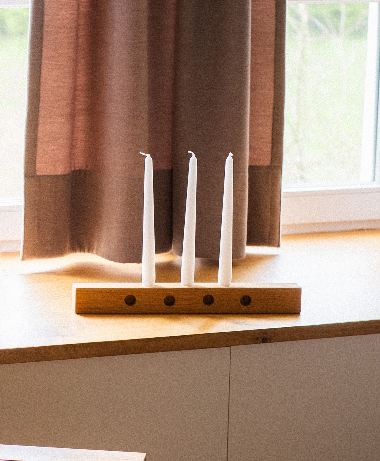 Adventskranz Holz Kerzenständer "Kawentskranz"