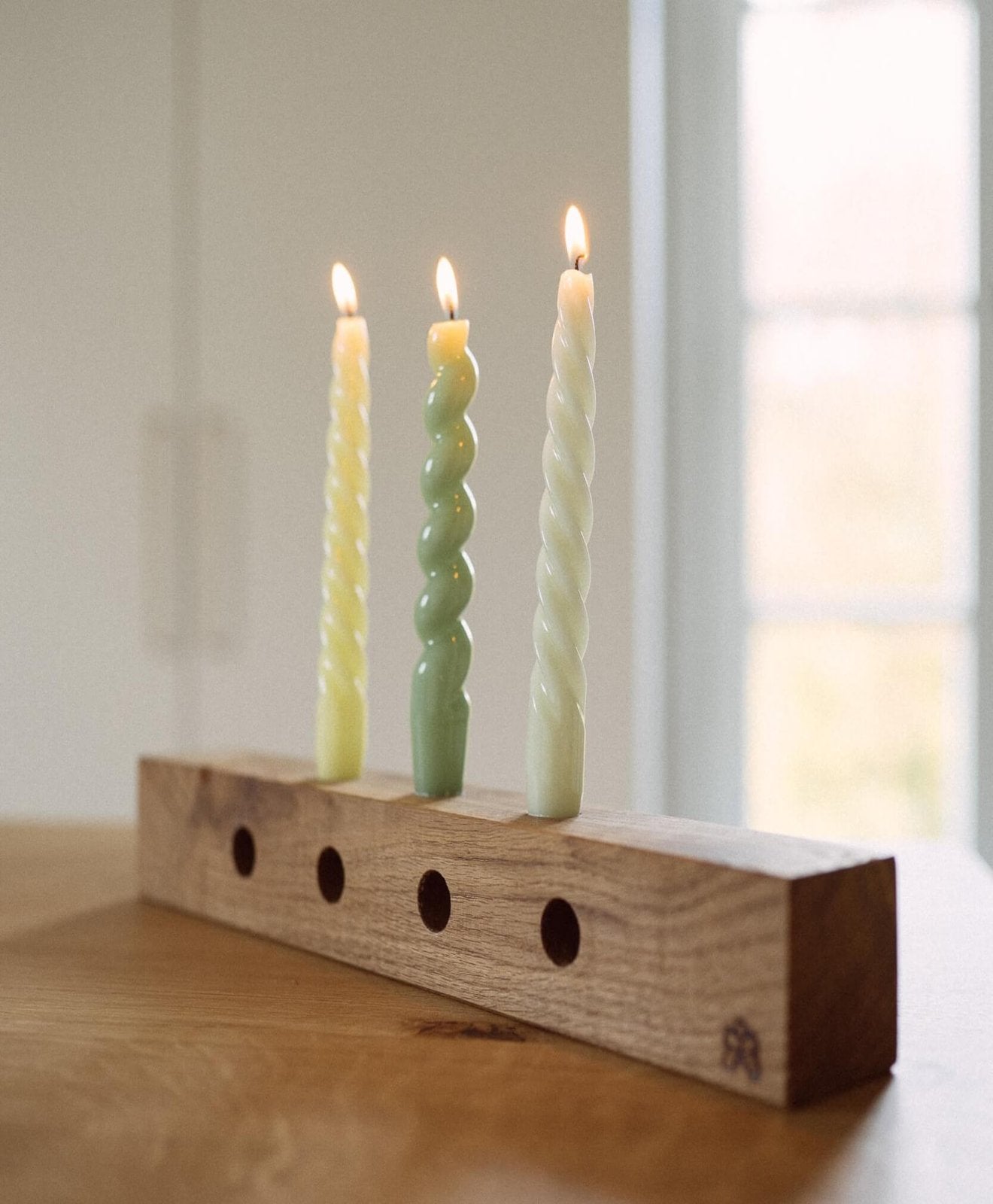 Adventskranz Holz Kerzenständer "Kawentskranz"