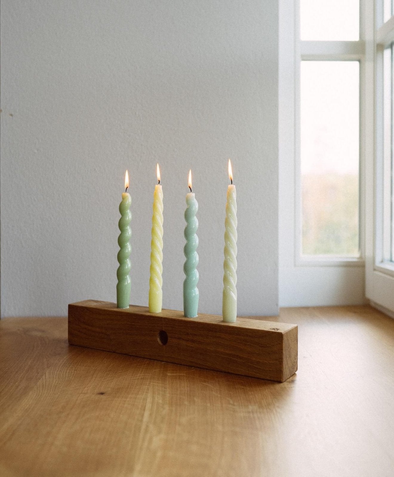 Adventskranz Holz Kerzenständer "Kawentskranz"